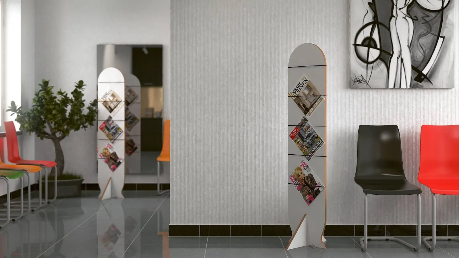 Tojo Magazzi Zeitungsständer