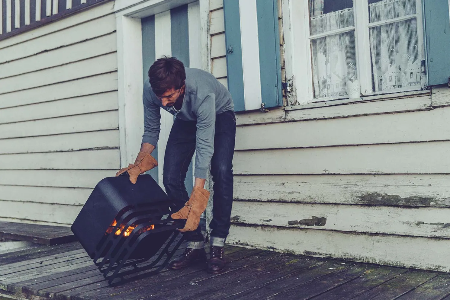 höfats Grillhandschuhe Velourleder