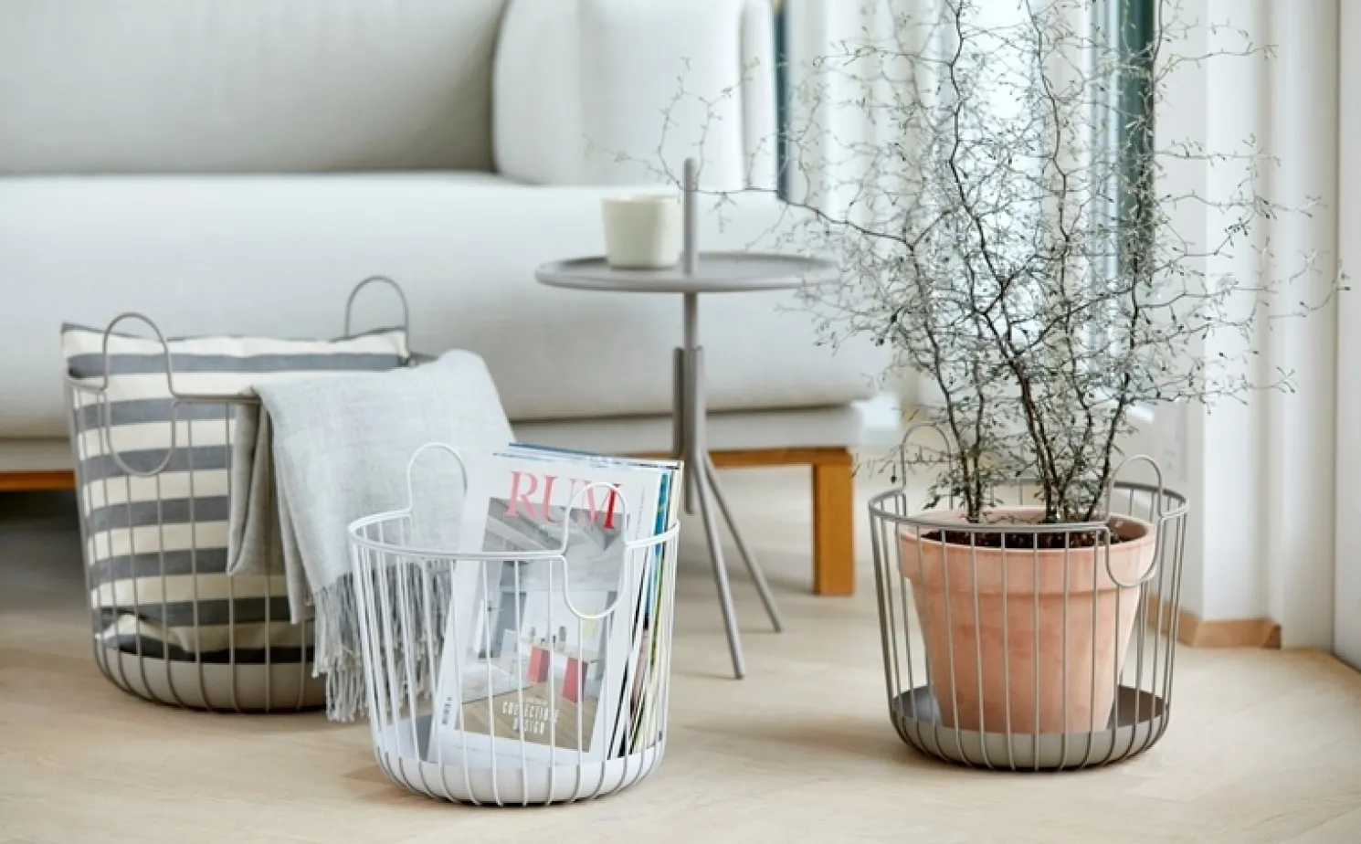 ZONE Denmark Korb "Inu", taupe klein