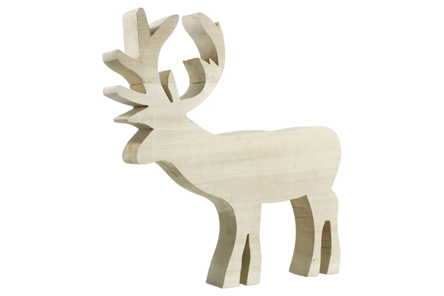 WMG Holzhirsch Pappel H: 60 cm L: 55 cm