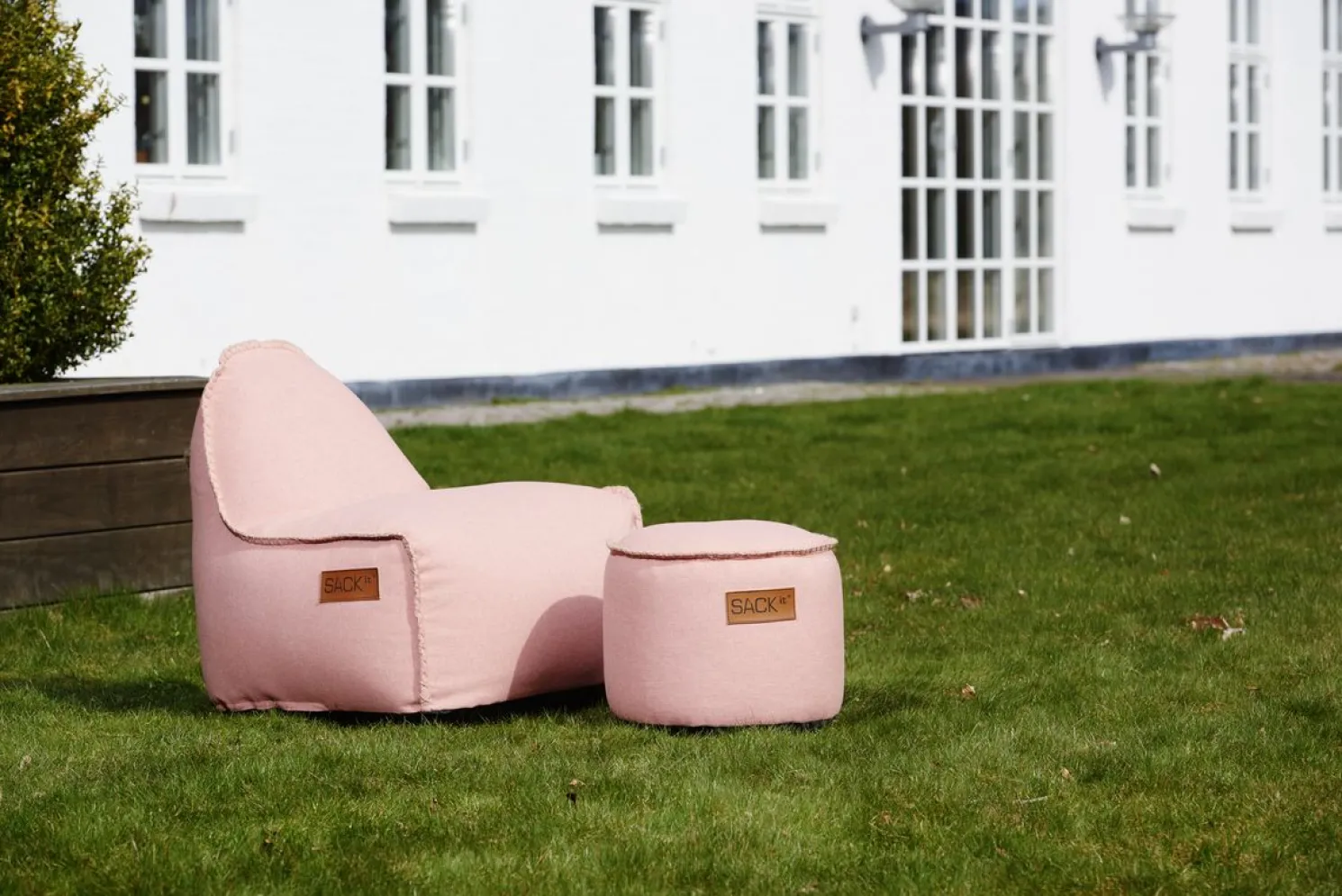SACKit RETROit Cobana Junior Outdoor Kindersitzsack mit Hocker rosé