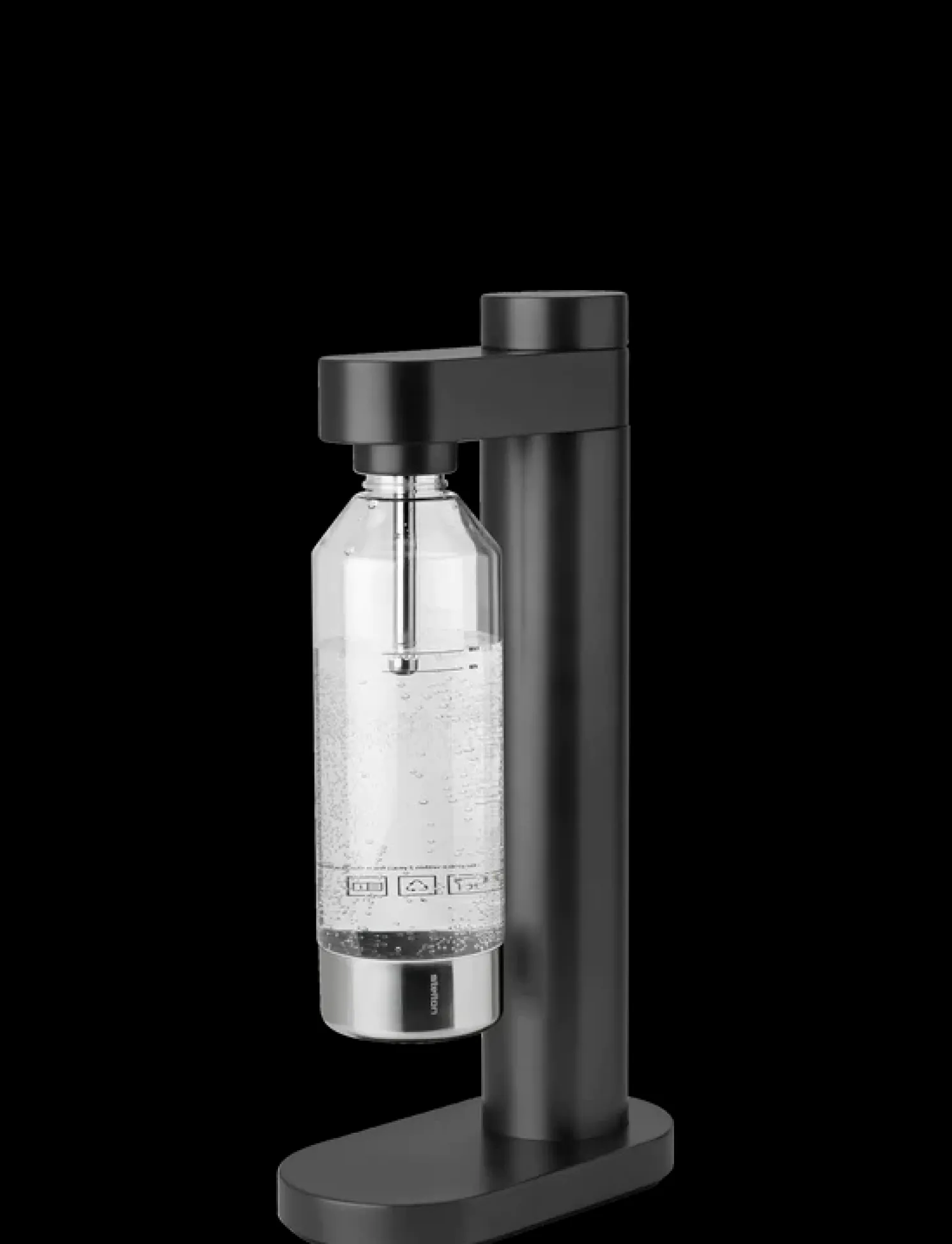 Stelton Brus Wassersprudler schwarz metallic