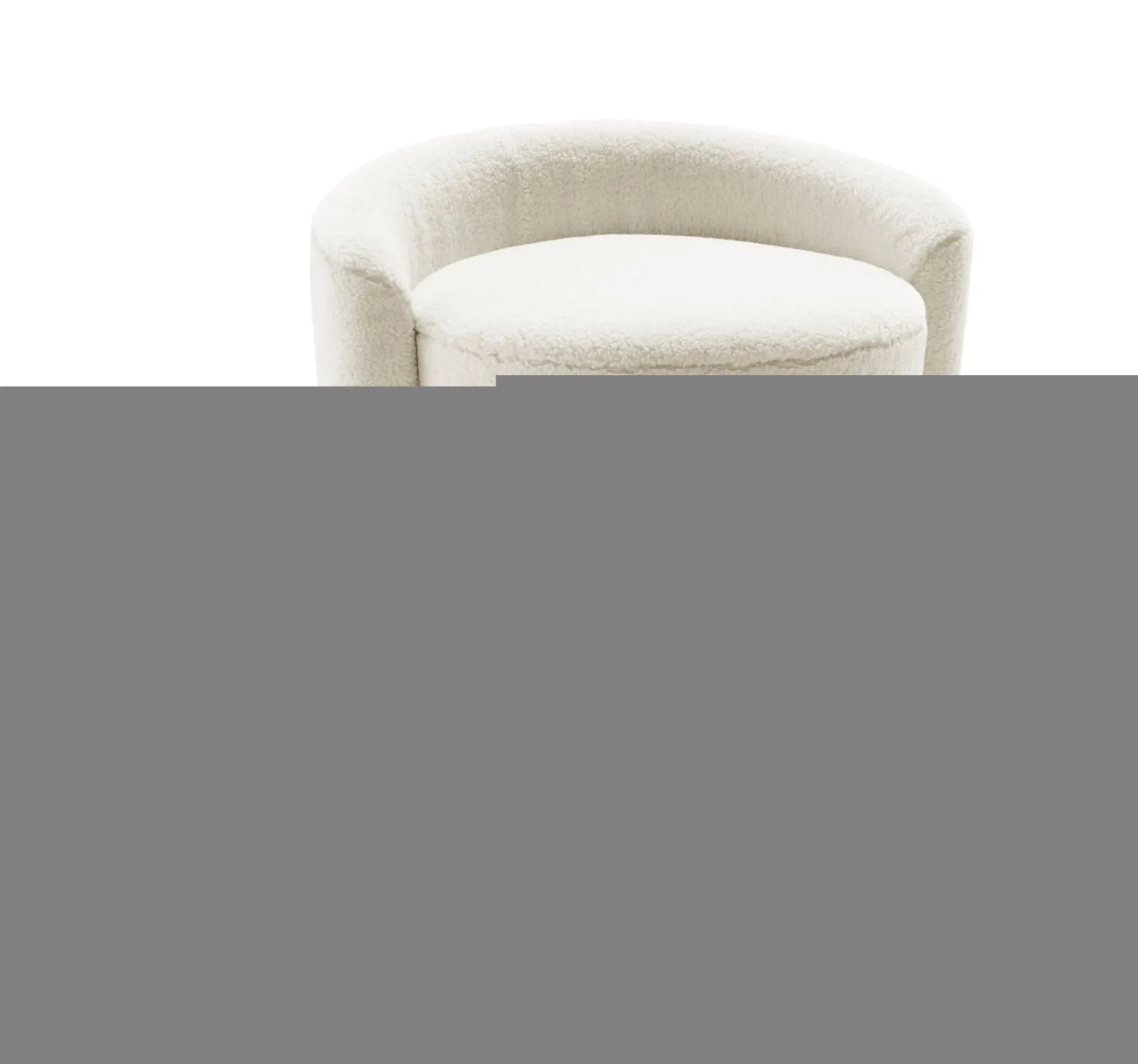 signet Cruise Sitzhocker mit niedriger Lehne Poodlestoff