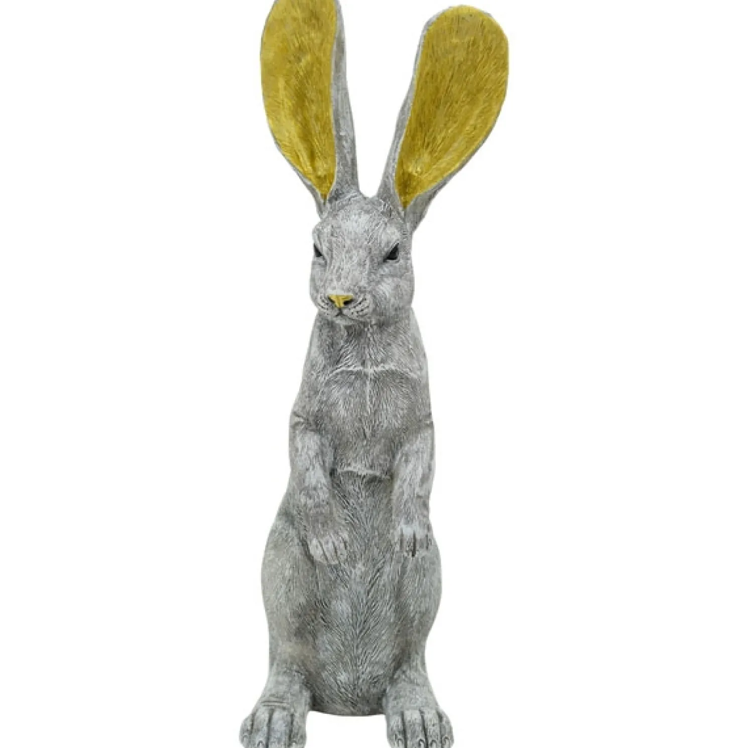 + Hase Sannie grau/gold, Höhe 50 cm