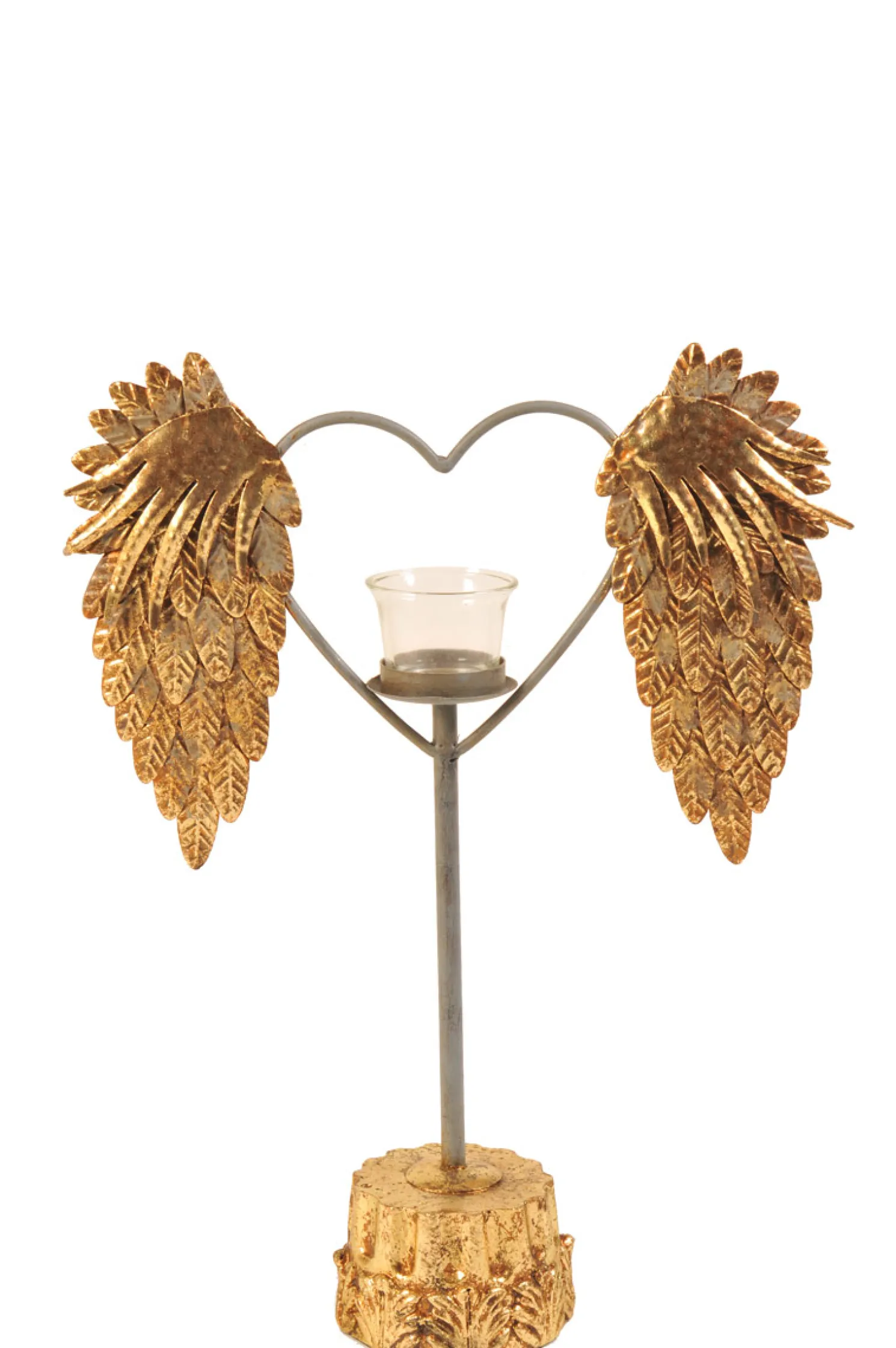 + Herz Teelicht auf Sockel H: 40,6 cm