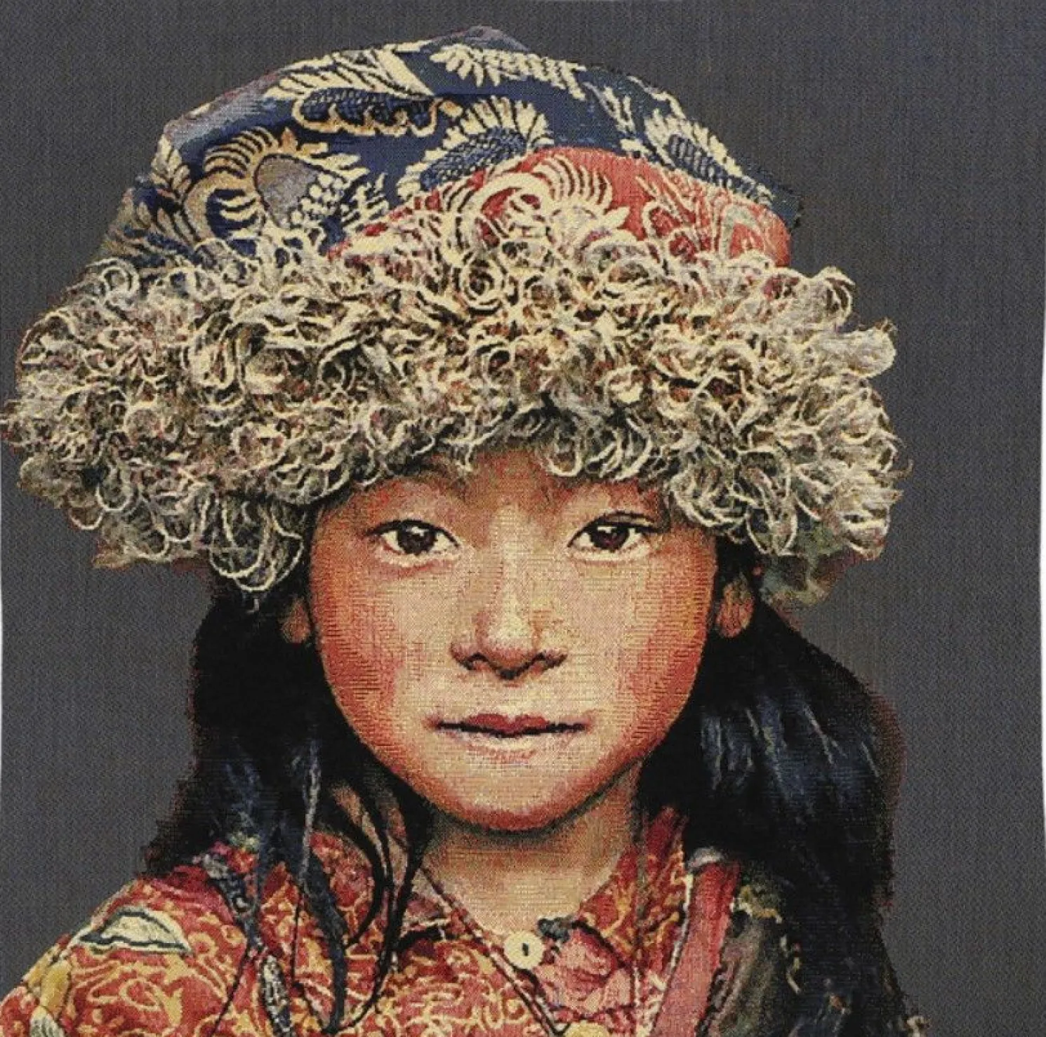 + Kissenbezug Tibetan Child Blue 45x45