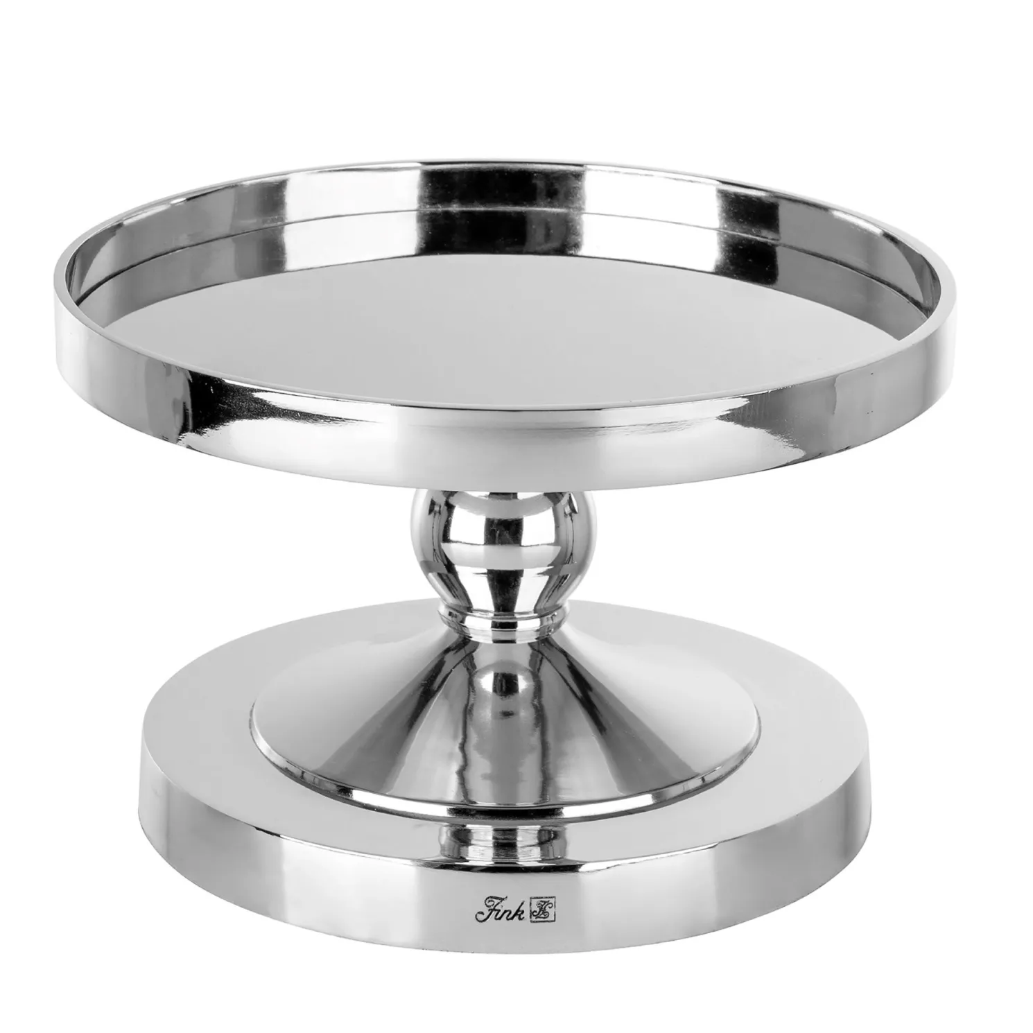 Fink Lamonte silbernes Dekotablett auf Fuß