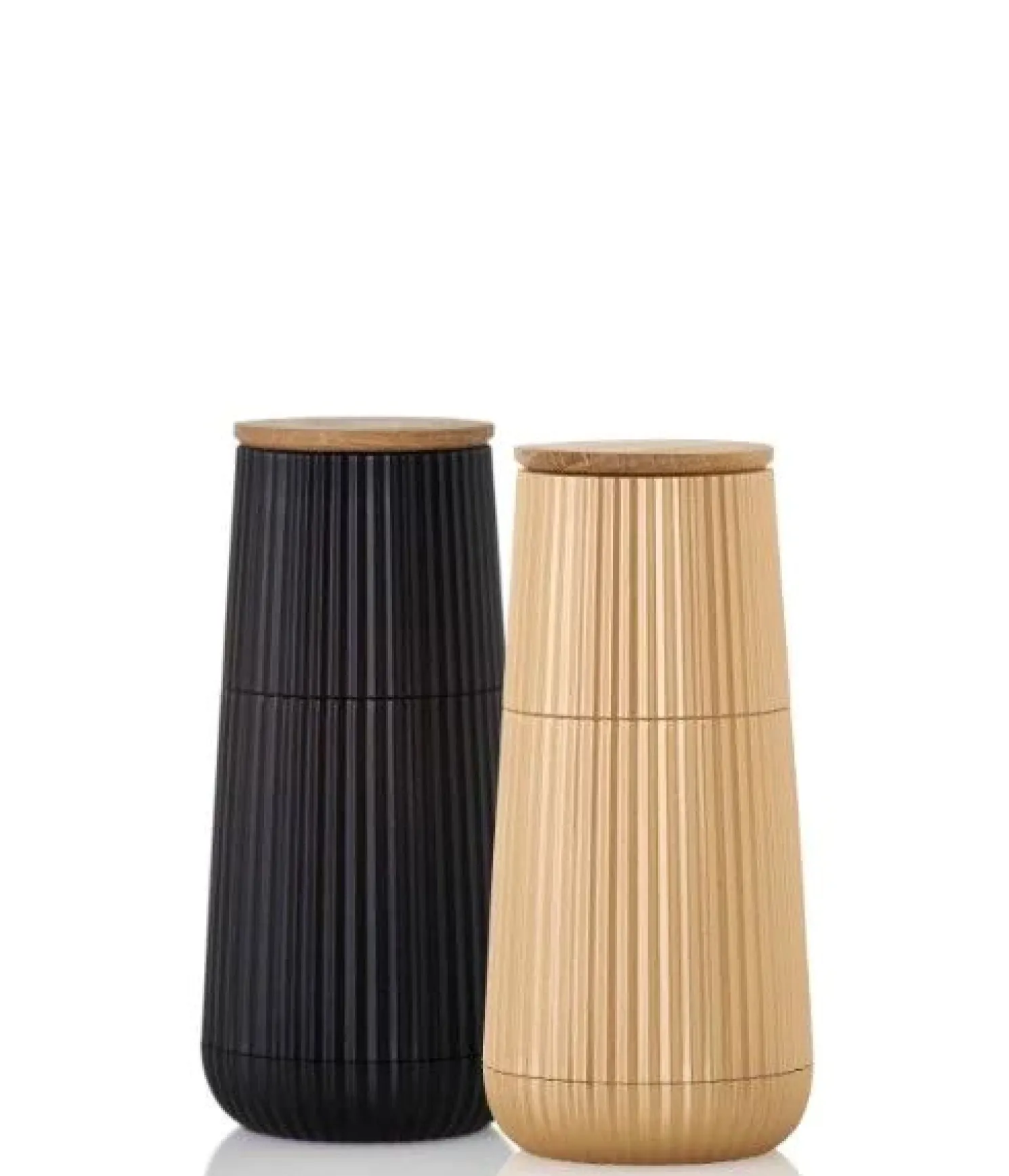 Ad Hoc Set Pfeffer und Salzmühle Scapr black & gold, Ceramic Mahlwerk