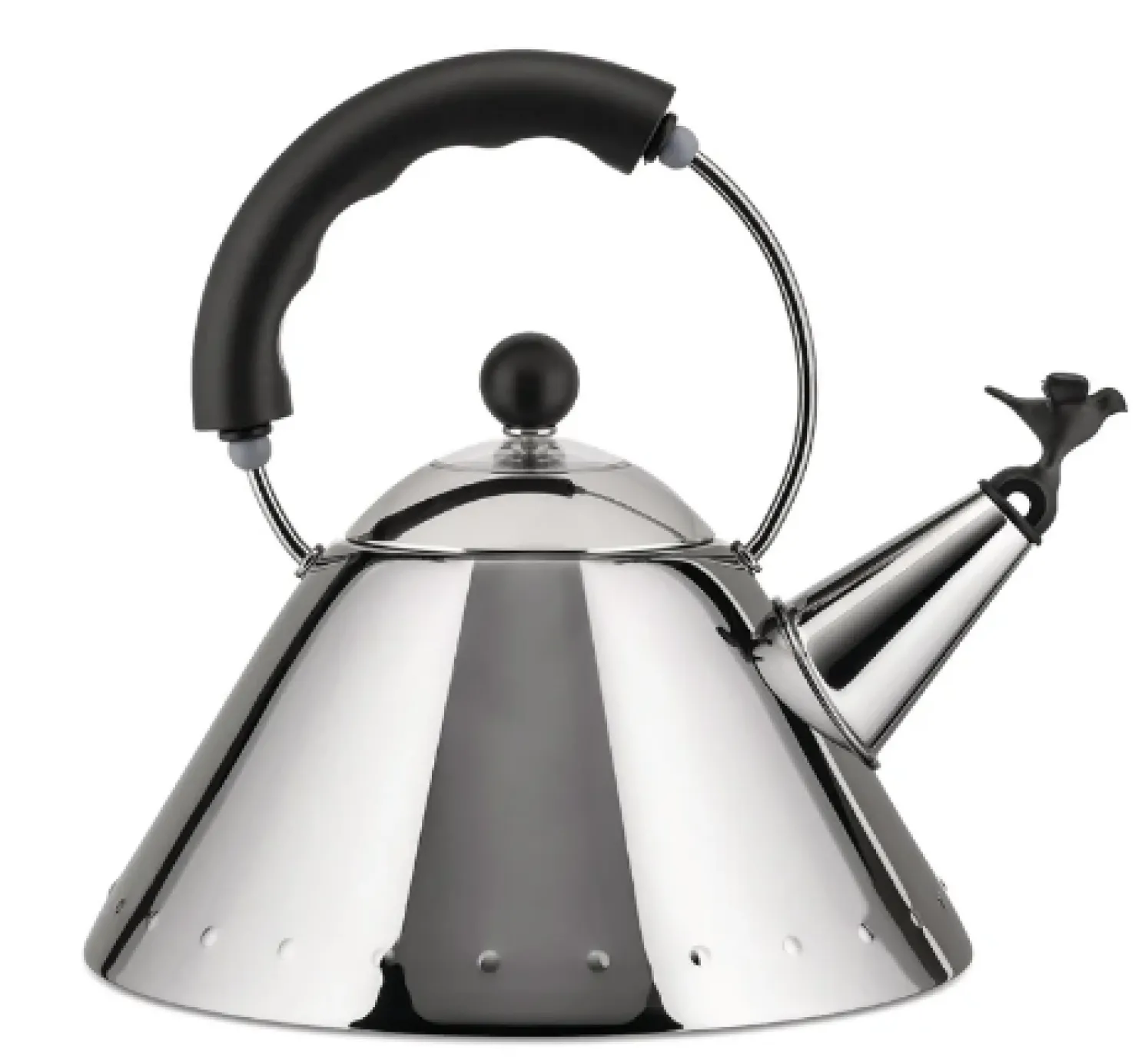 Alessi Wasserkessel - Vogelform Flöte schwarz