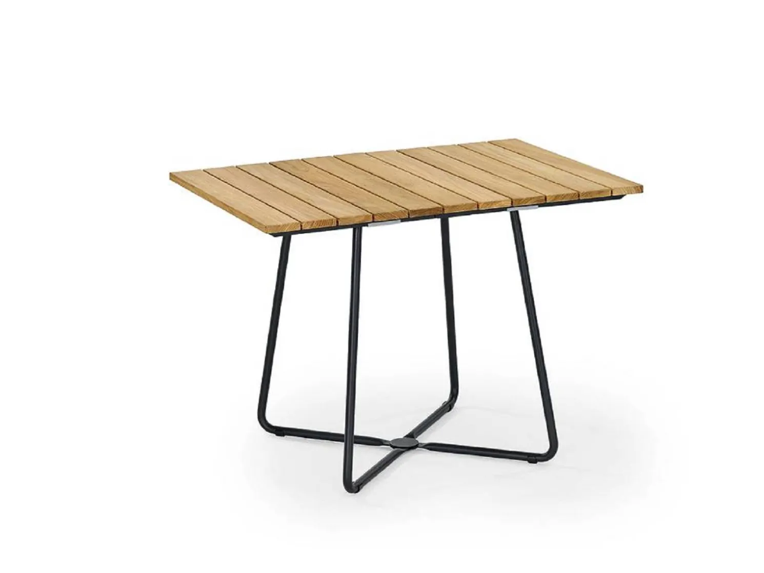 Weishäupl Klappbarer Tisch Balcony 100x70 cm mit Teak-Belattung