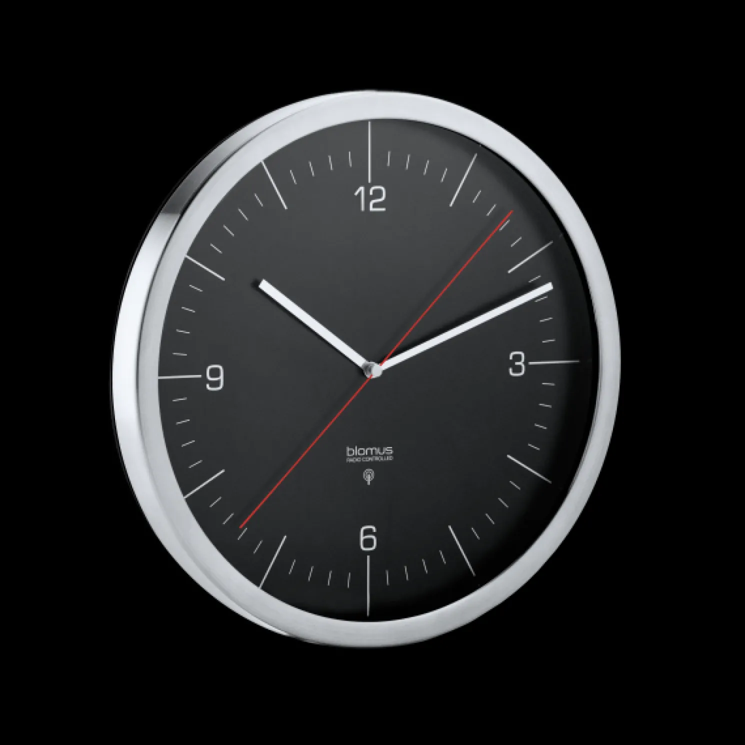 Blomus CRONO Funkuhr schwarz