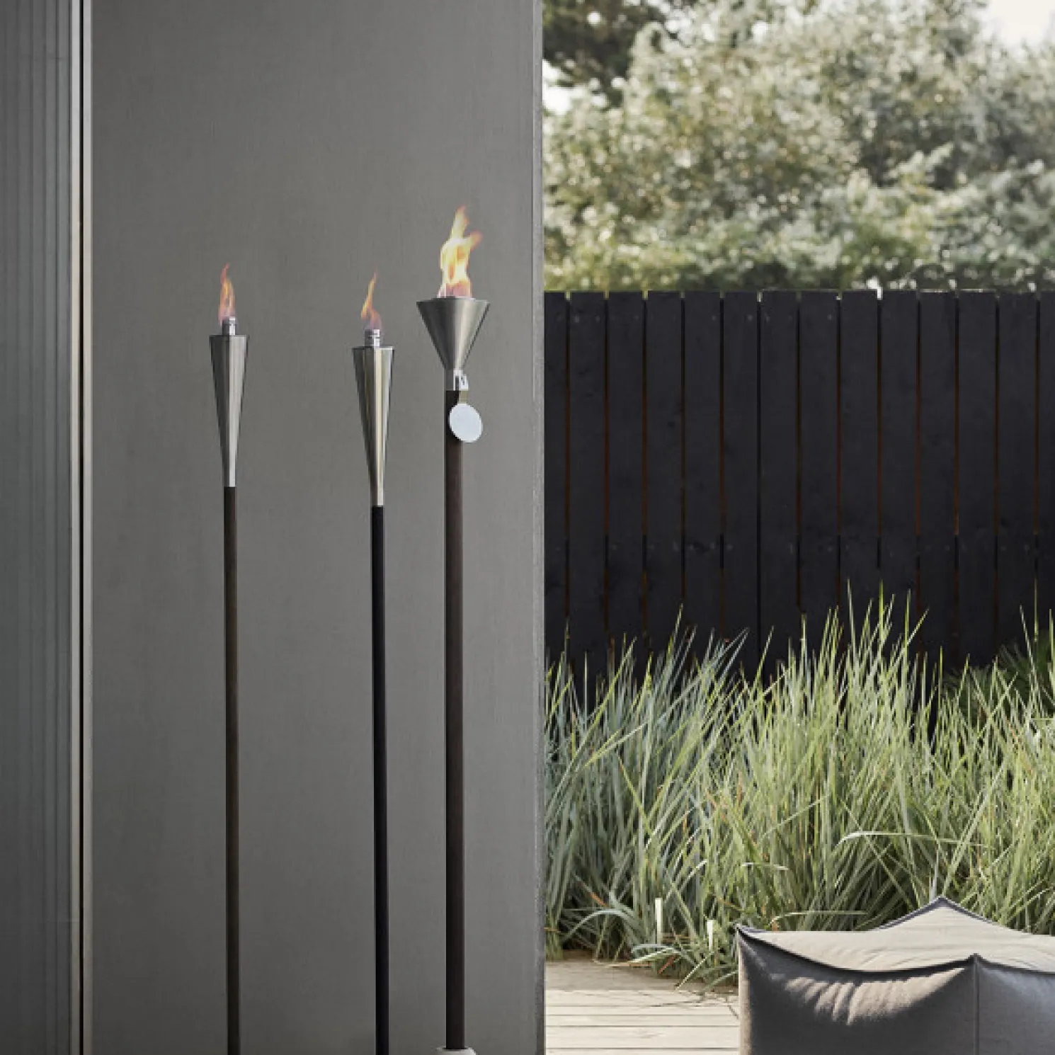 Blomus Fackel mit Holzstab ORCHOS 1,50 m