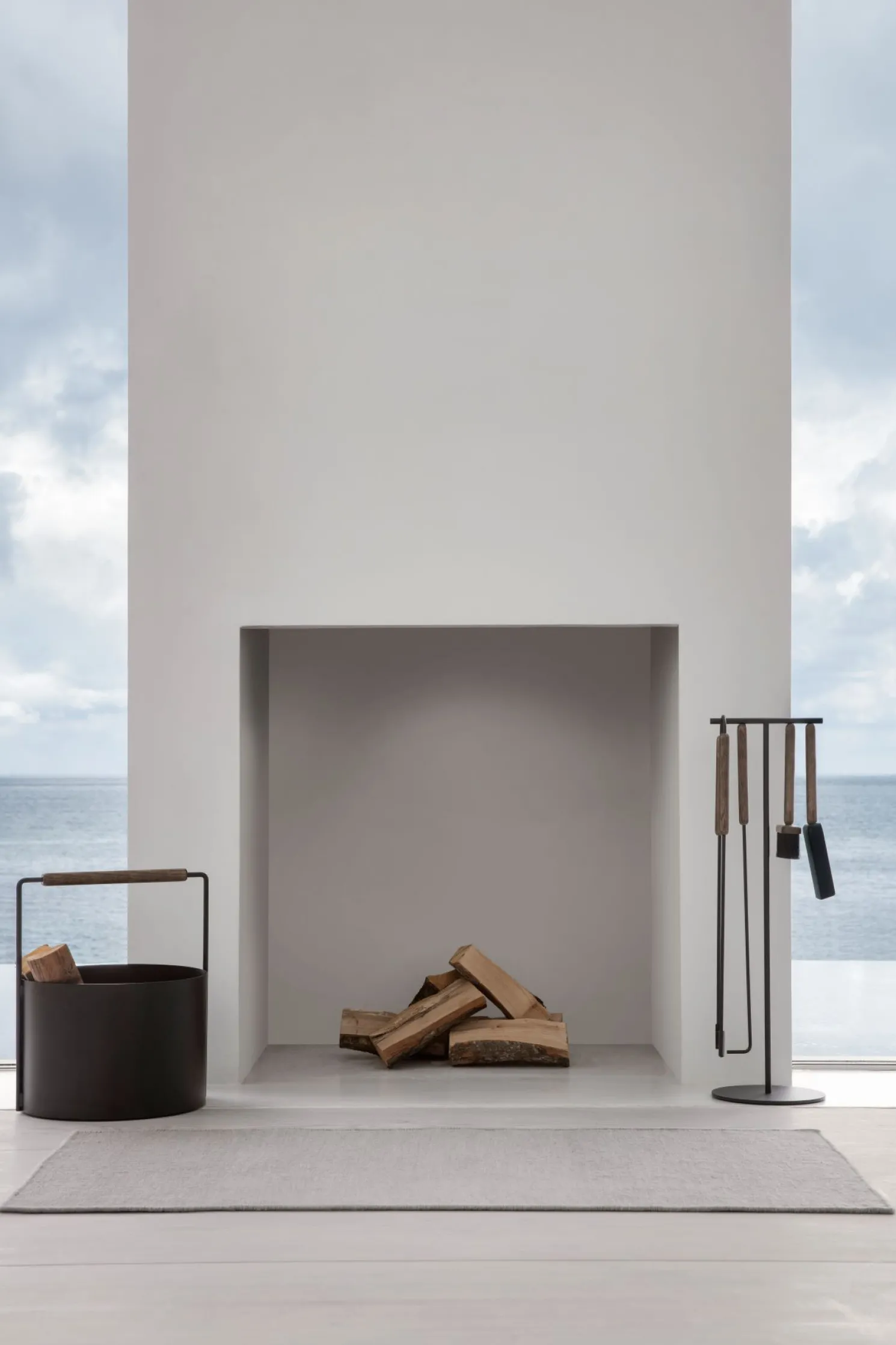 Blomus Kamingarnitur 3-tlg. - Ashi brown oak