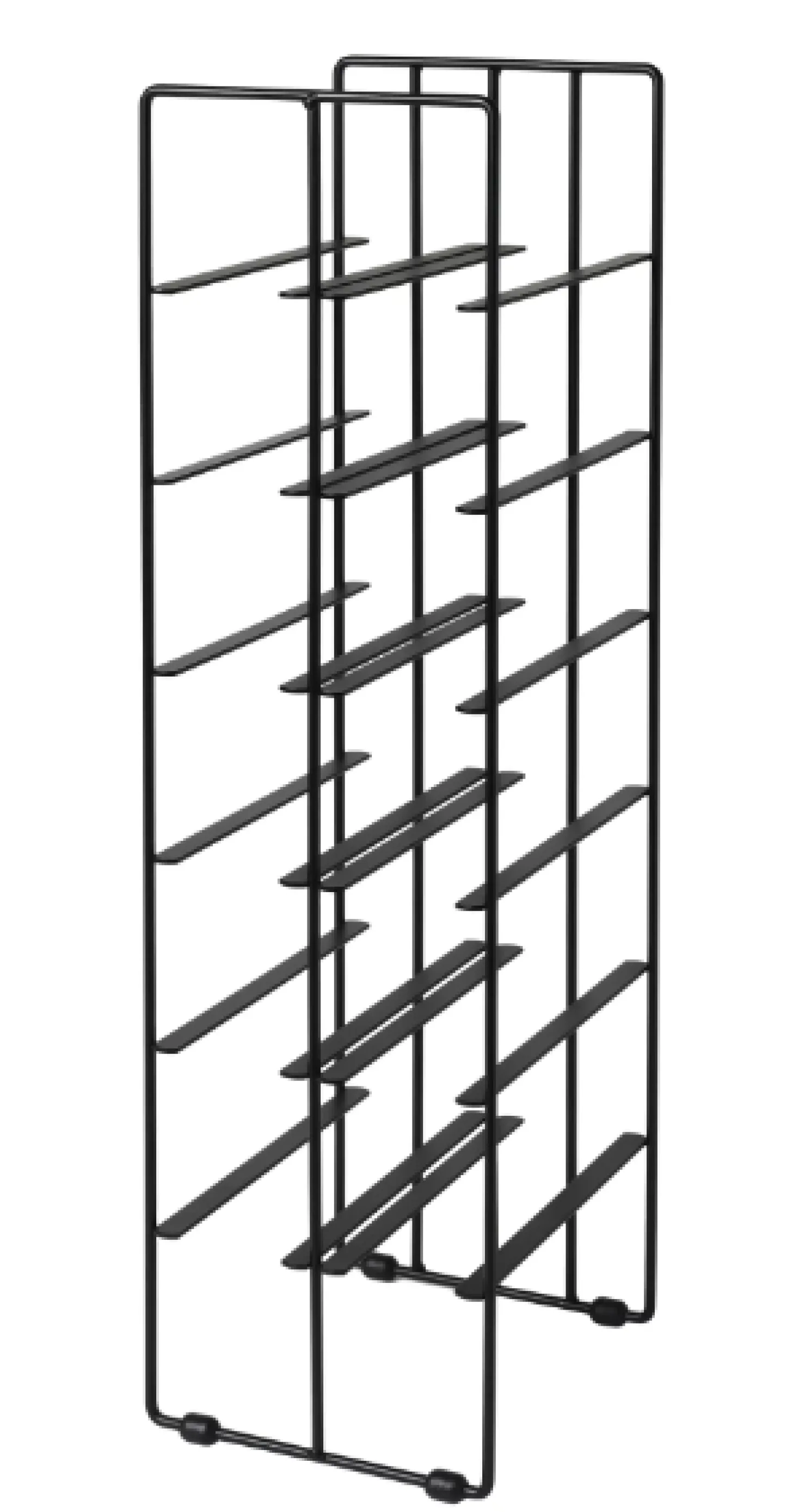 Blomus Pilare - Schwarzes Weinregal für 12 Flaschen