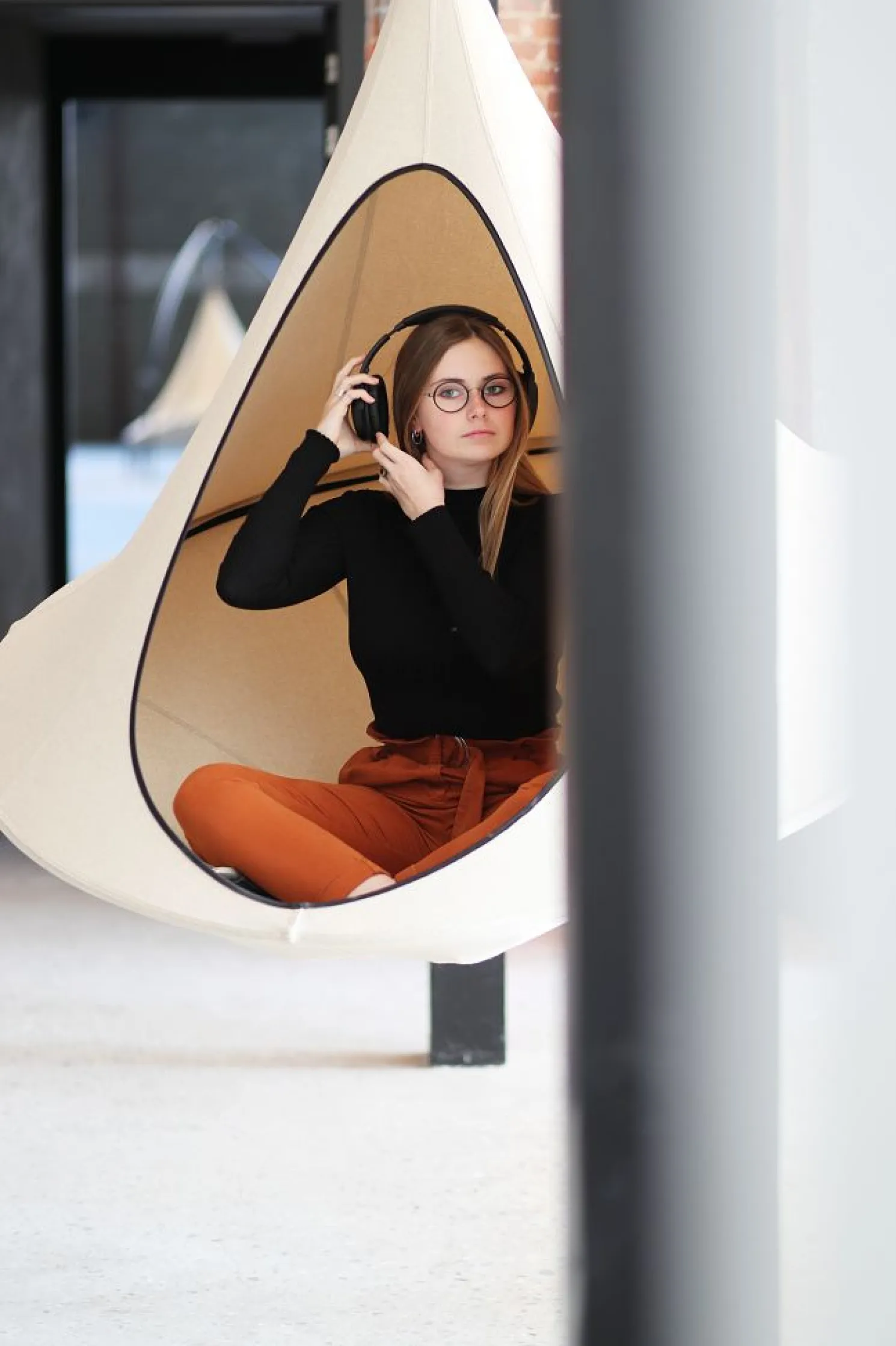 Cacoon Cacoon Hängezelt Olefin Single sand Ø 1,50m