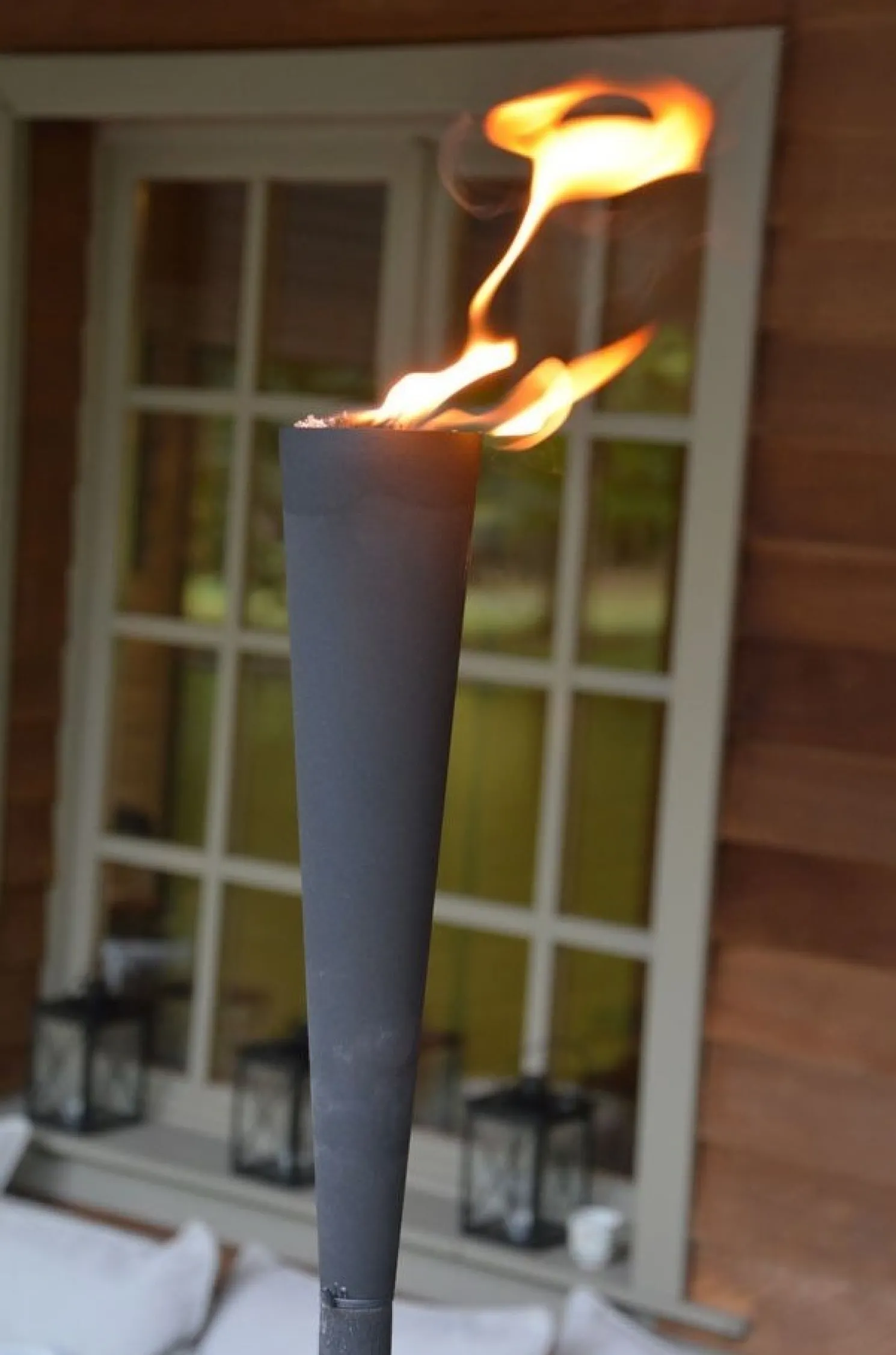 Cacoon OIL Lamp Vista Torch black H. 140cm