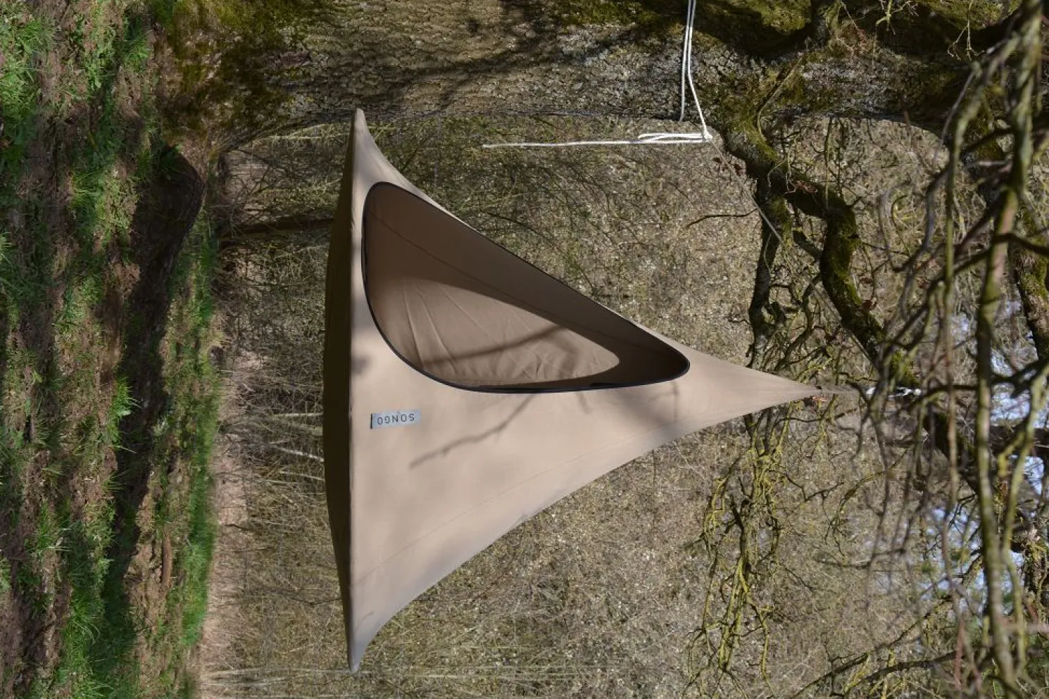 Cacoon Songo Vido Hängebett sand Ø195x125 cm