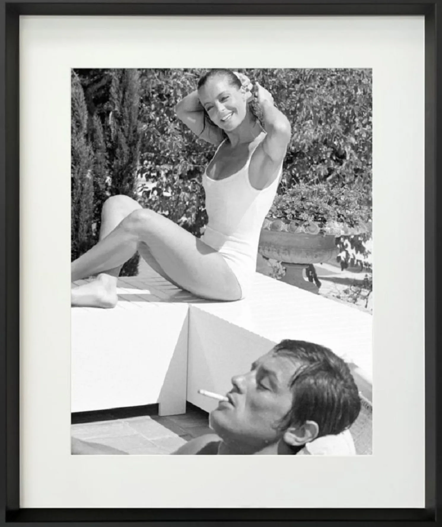 Cadr Aven Foto im Bilderrahmen Prestige - La Piscine 50*60 cm weiß