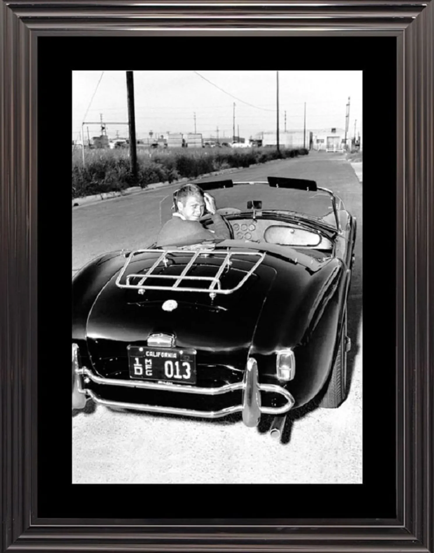 Cadr Aven Foto mit Rahmen McQueen AC Cobra 60*80 cm Schwarz