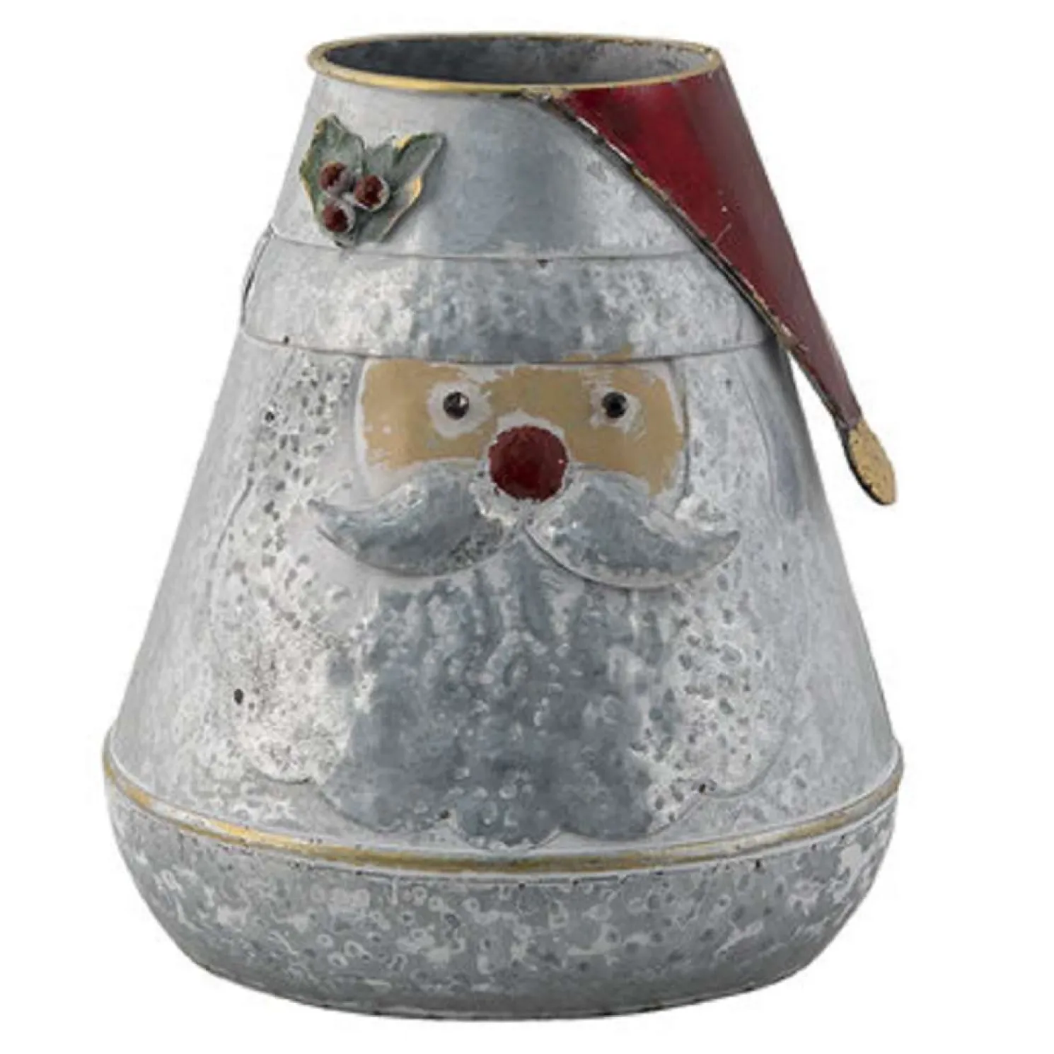 Clayre & Eef Blumentopf Nikolaus Ø 20*21 cm
