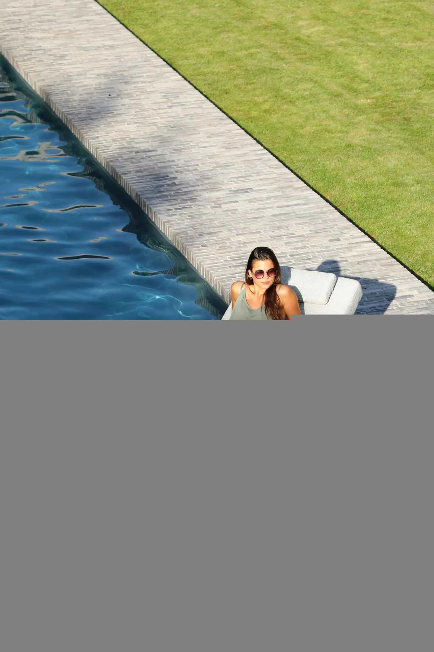 4-M Design Haven komfortabler Liegestuhl Mokka