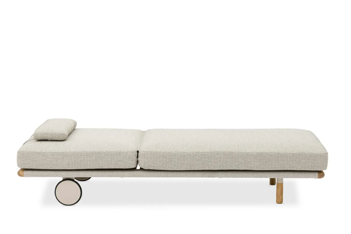 4-M Design Haven komfortabler Liegestuhl Mokka