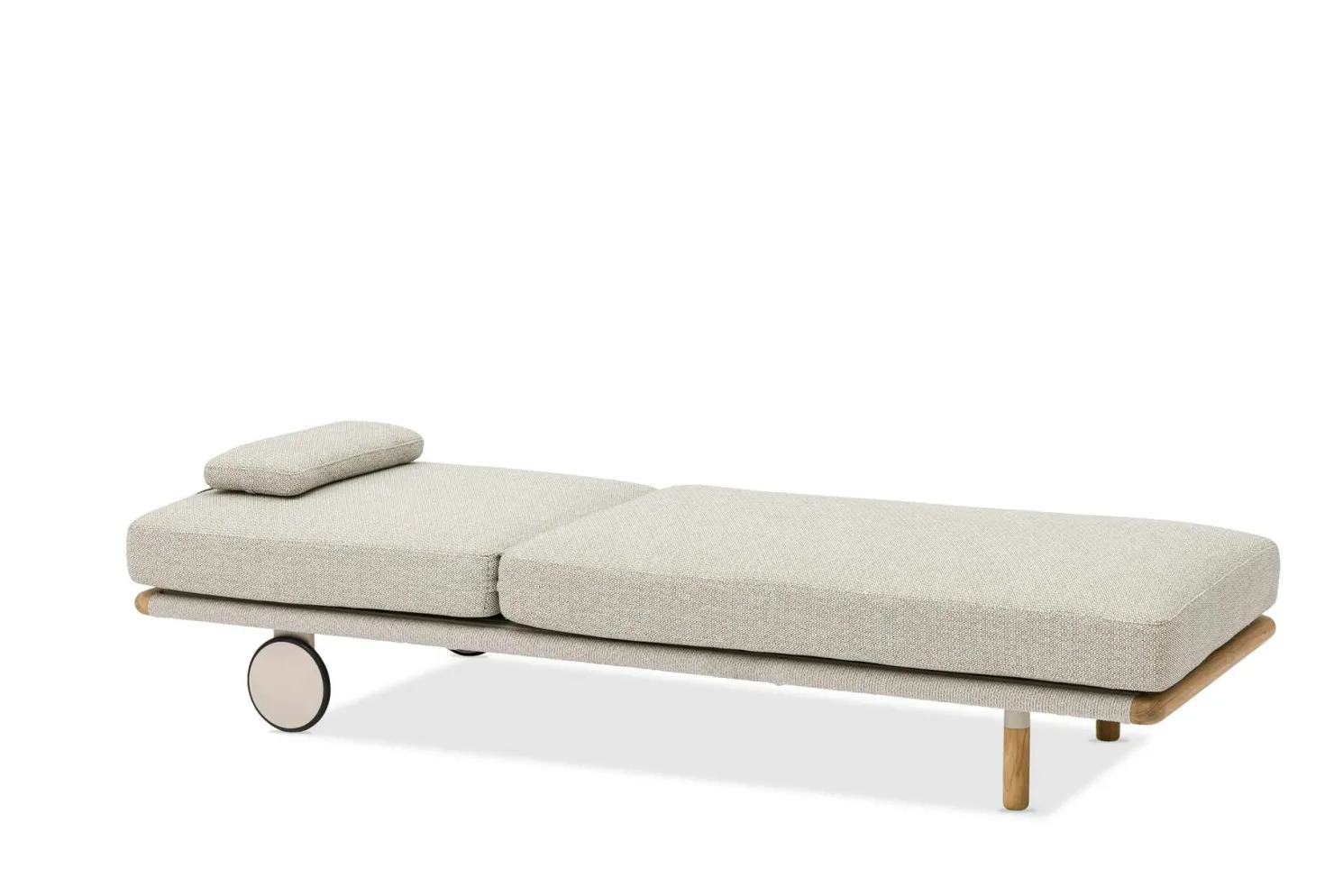 4-M Design Haven komfortabler Liegestuhl Mokka