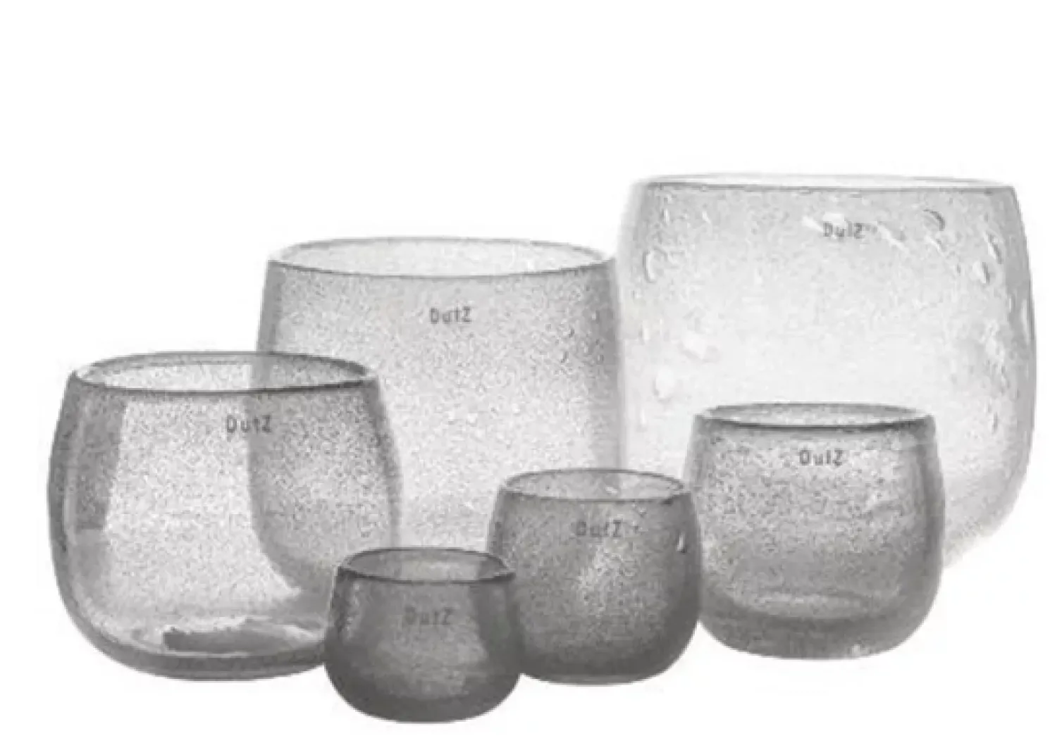 Dutz - Collection Vase - Pot Clearbubbles H18, Ø20