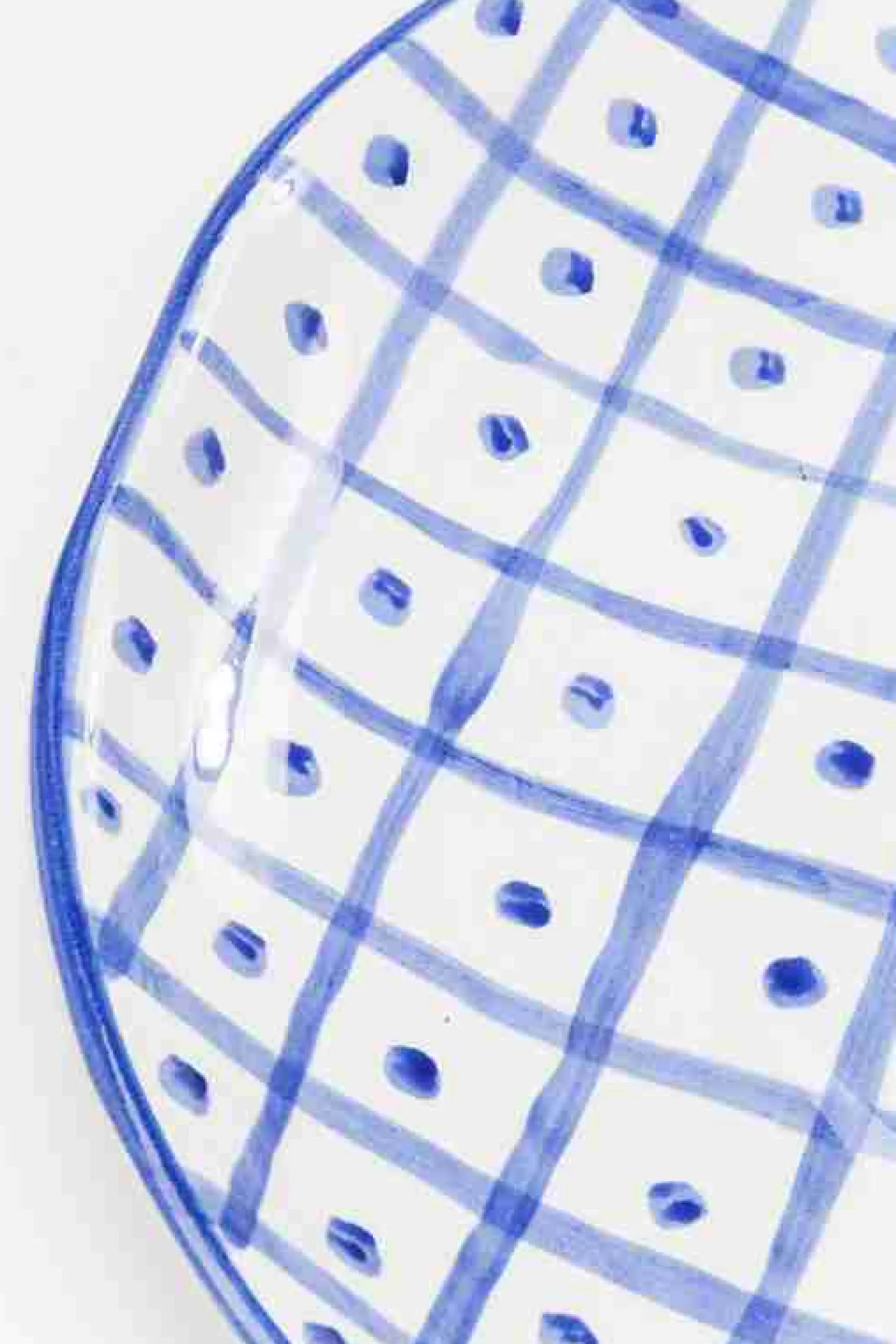 Kare Teller mit Muster Ø 44 cm