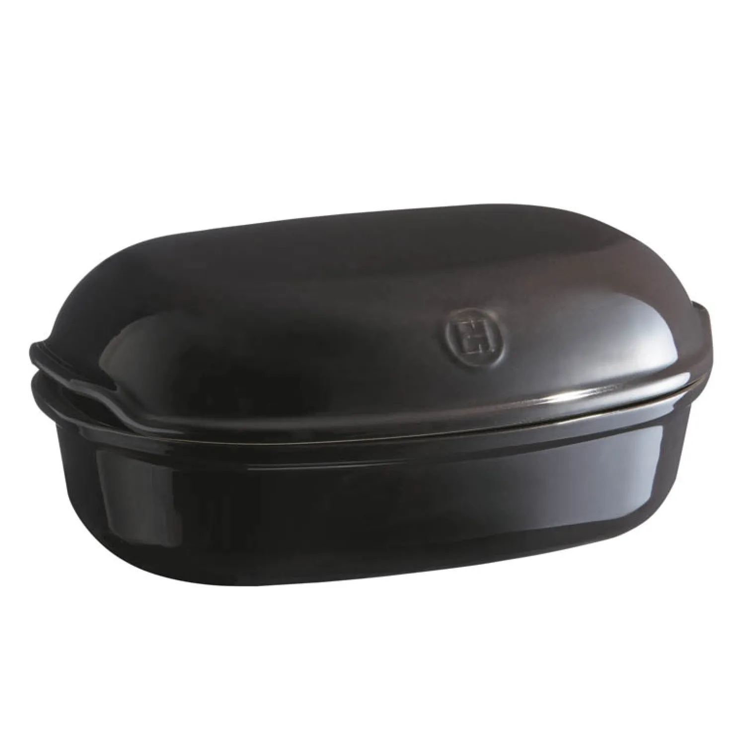 Emile Henry Artisan Brot Backform aus Keramik Schwarz