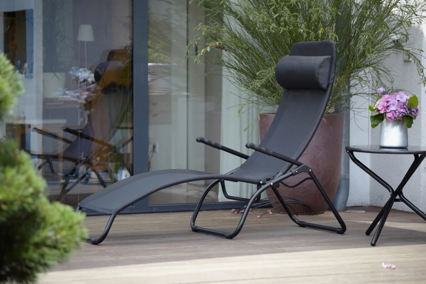 Fiam Terrassenliege Fiam Samba, schwarz limited edition