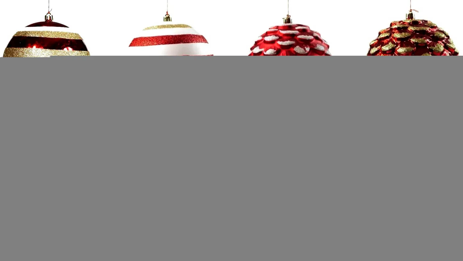 + Weihnachtskugeln Ø 12 cm Rot