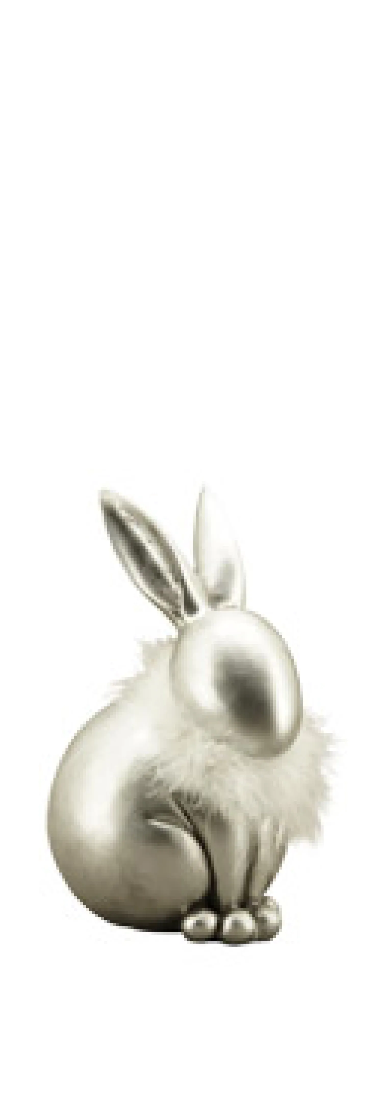 Exner Hase Puschel grau S 13*10*19 cm