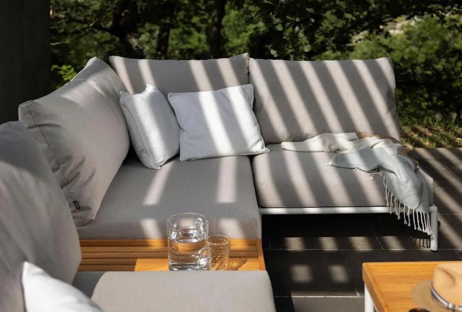 HOUE LEVEL2 Outdoor Sessel Lounge-Modul 1 Alpine Weiß