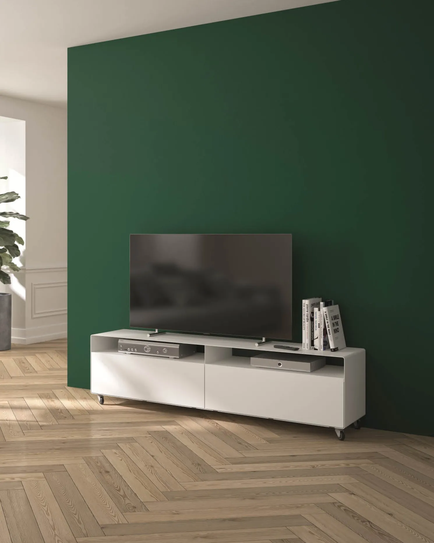 Müller Möbelfabrikation R 110 Lowboard Rubinrot (RAL 3003)