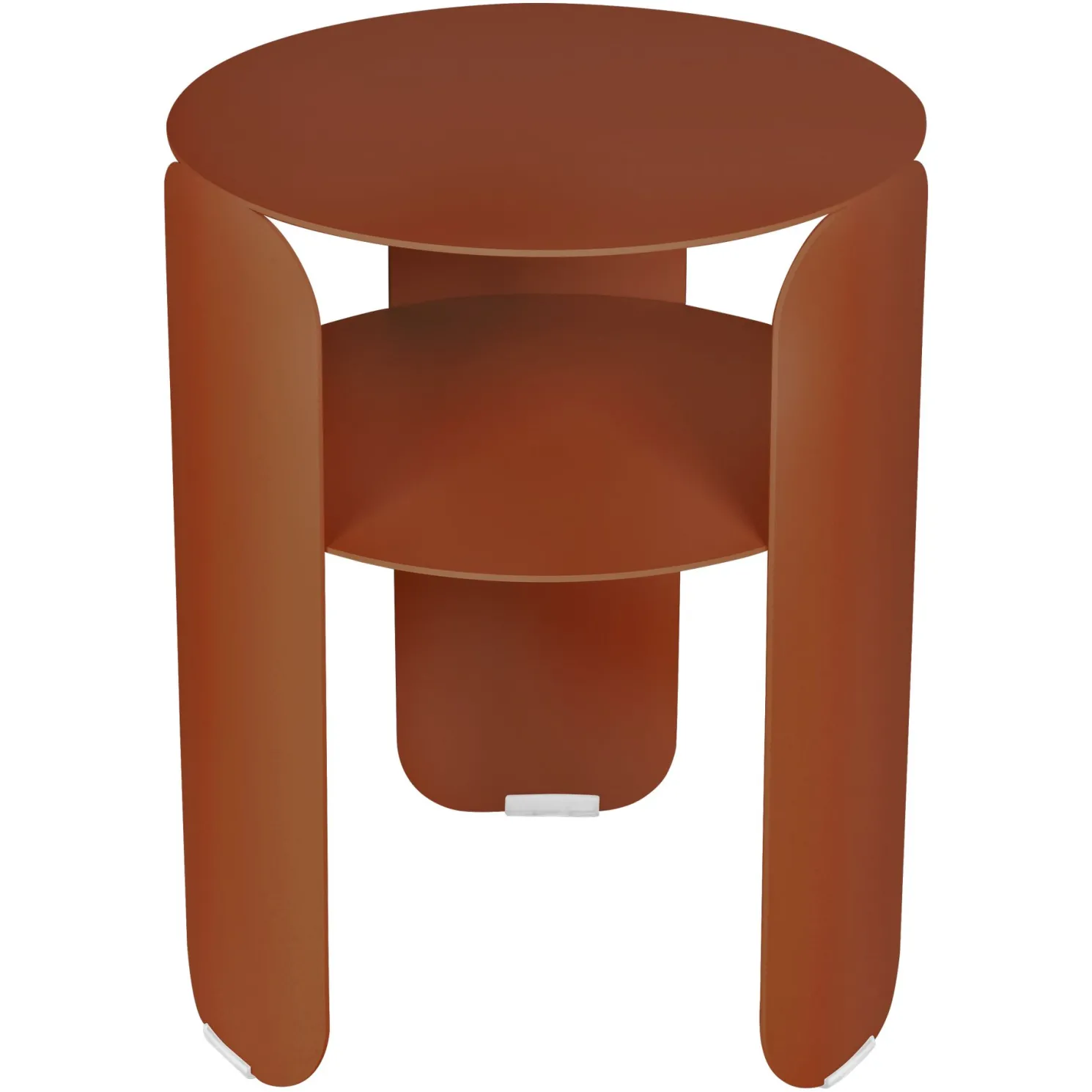 Fermob Bebop runder Beistelltisch Ø35 cm mit Ablage Kandierte Orange