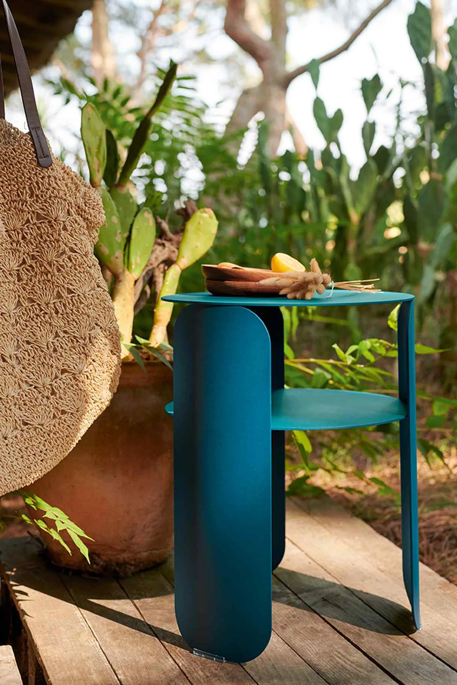 Fermob Bebop runder Couchtisch In- und Outdoor Kaktus Ø 45 cm Höhe 45,5 cm