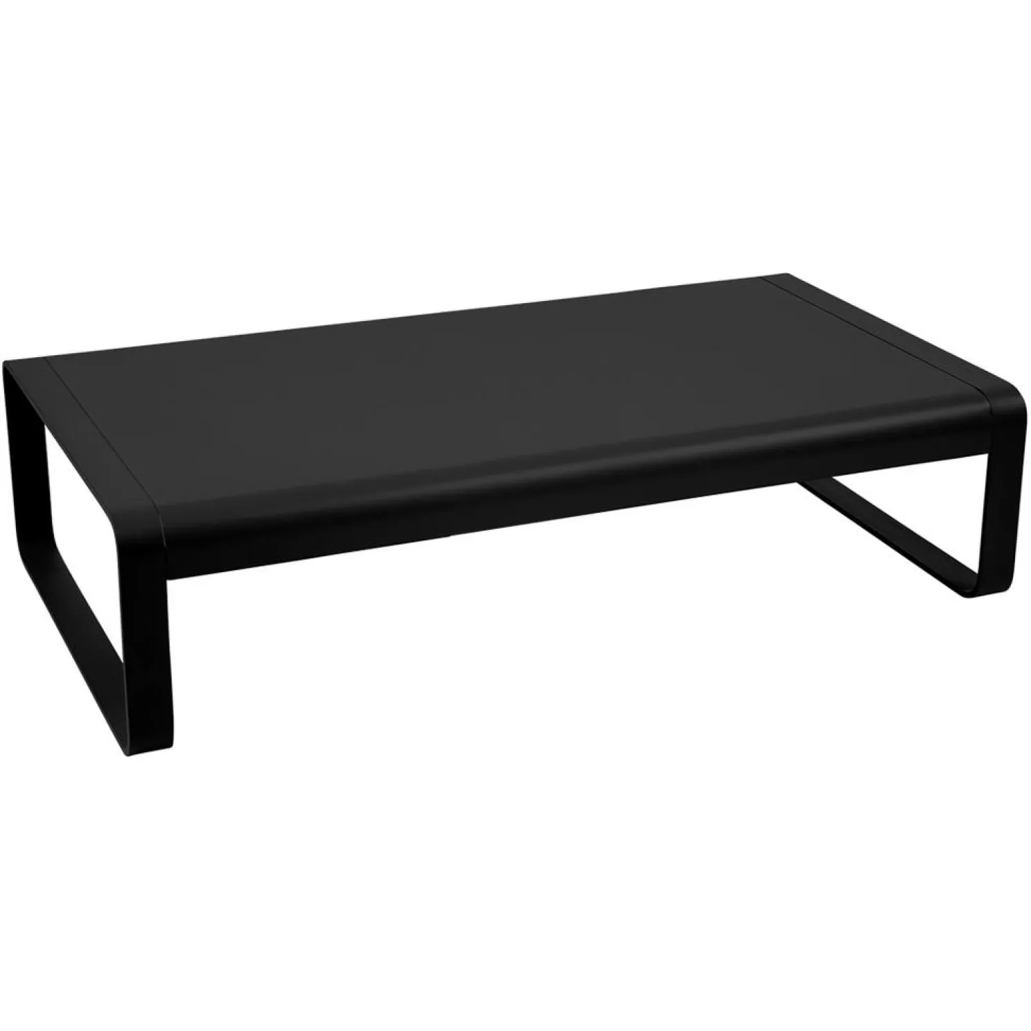 Fermob Bellevie niedriger Lounge-Tisch groß 138 x 80cm Lakritze