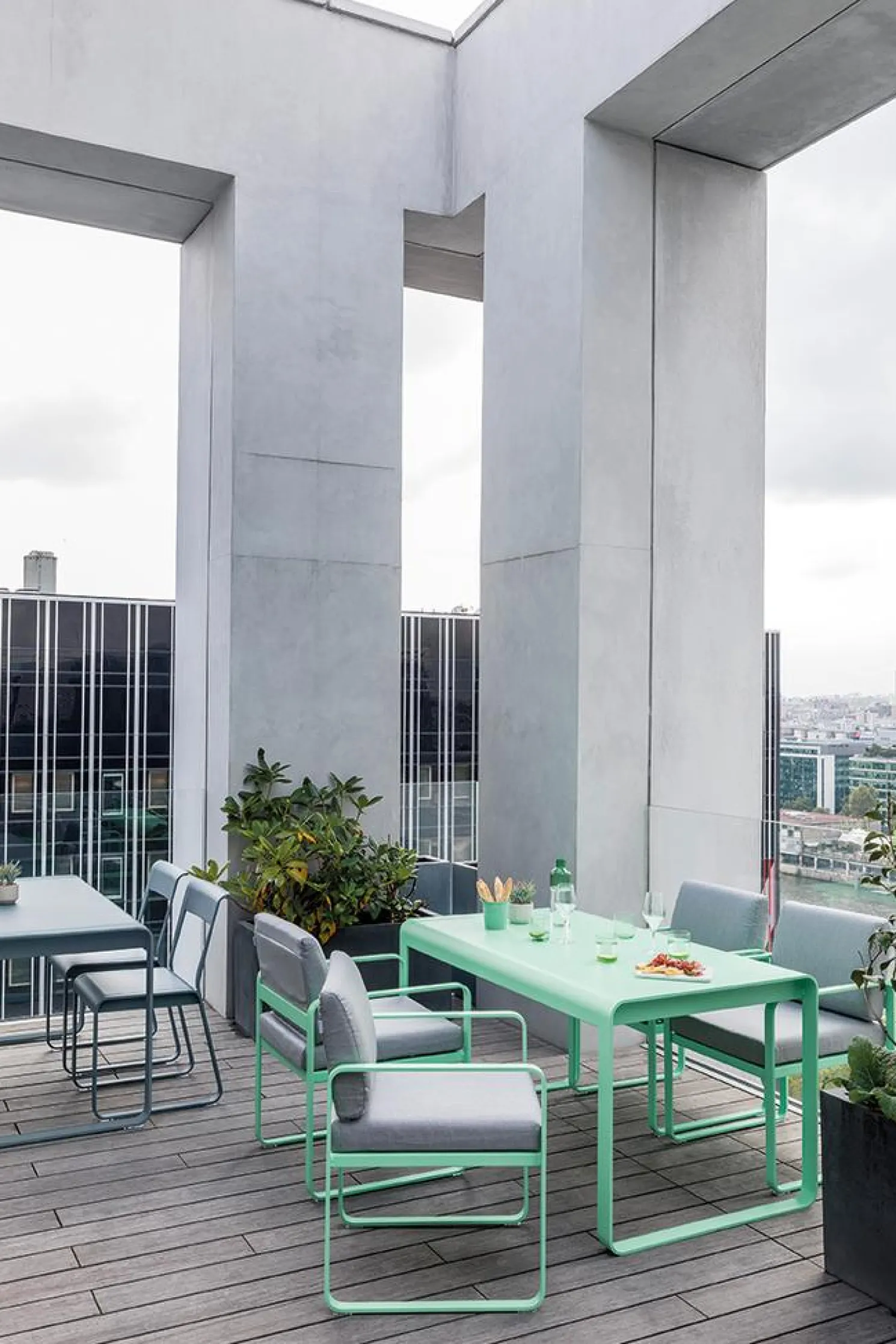 Fermob Bellevie Outdoor Tisch Pesto 74 x 80 cm