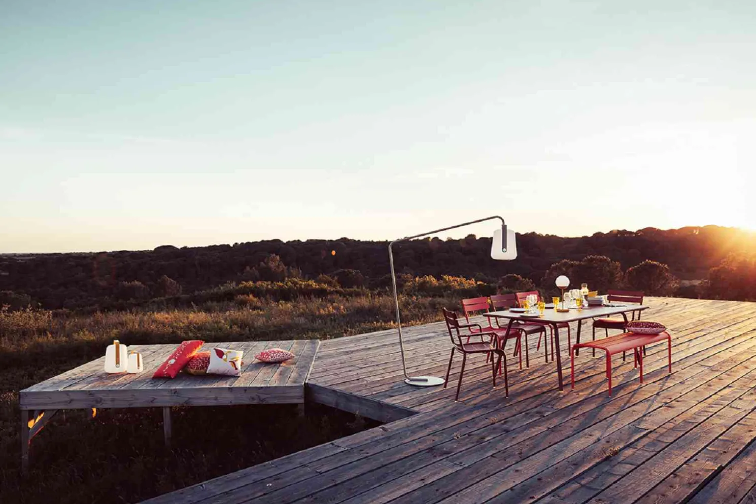 Fermob Luxembourg Bank 3/4-Sitzer Ockerrot