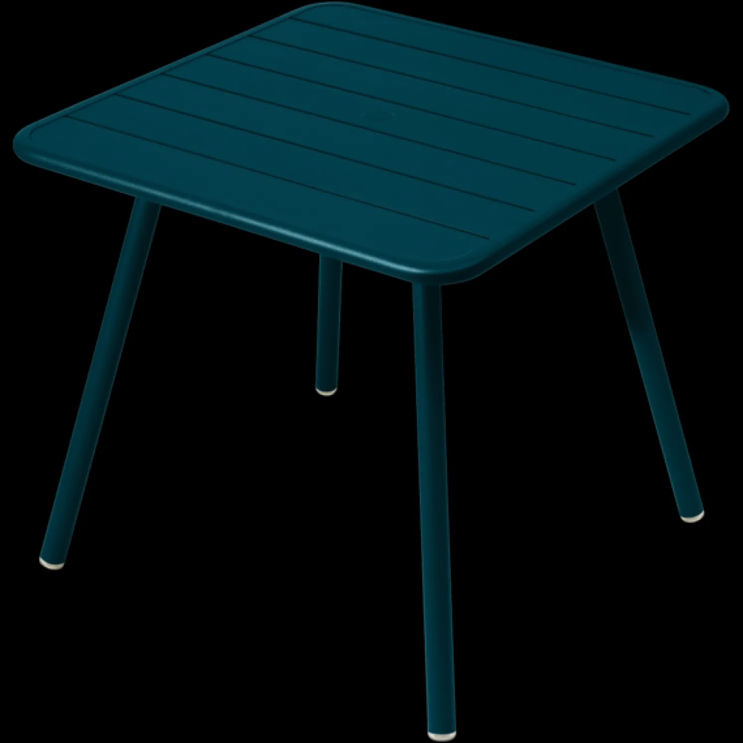 Fermob Luxembourg Tisch 80x80 4-Beine Acapulcoblau