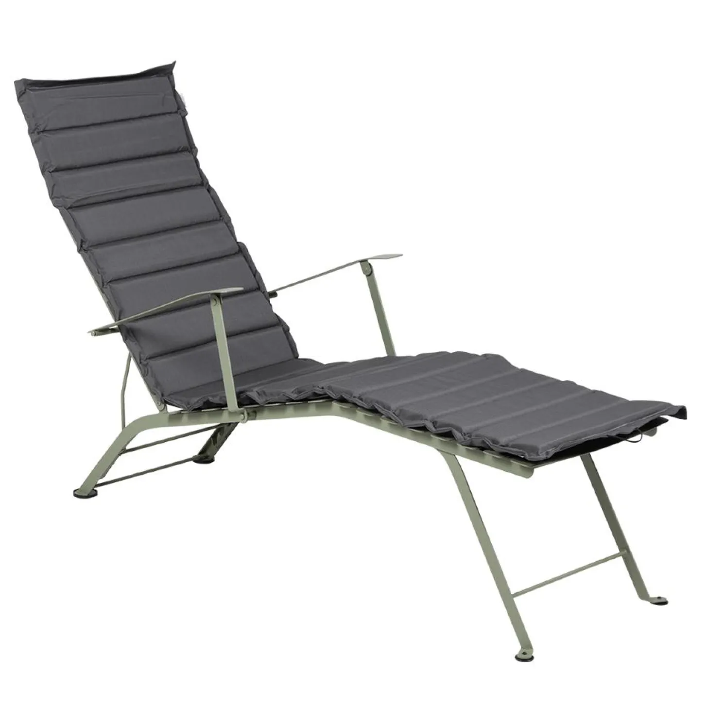 Fermob Outdoor Kissen für den Bistro Liegestuhl Nachtgrau 171 x 44 cm