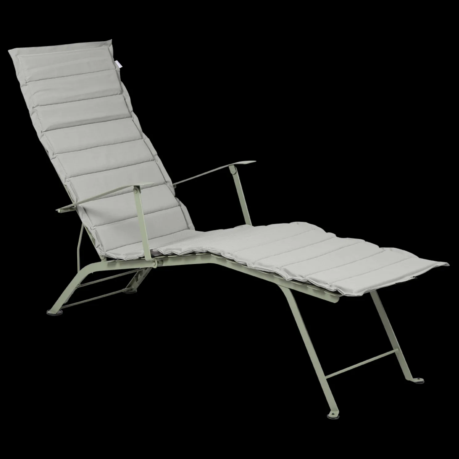 Fermob Outdoor Kissen für den Bistro Liegestuhl Nachtgrau 171 x 44 cm