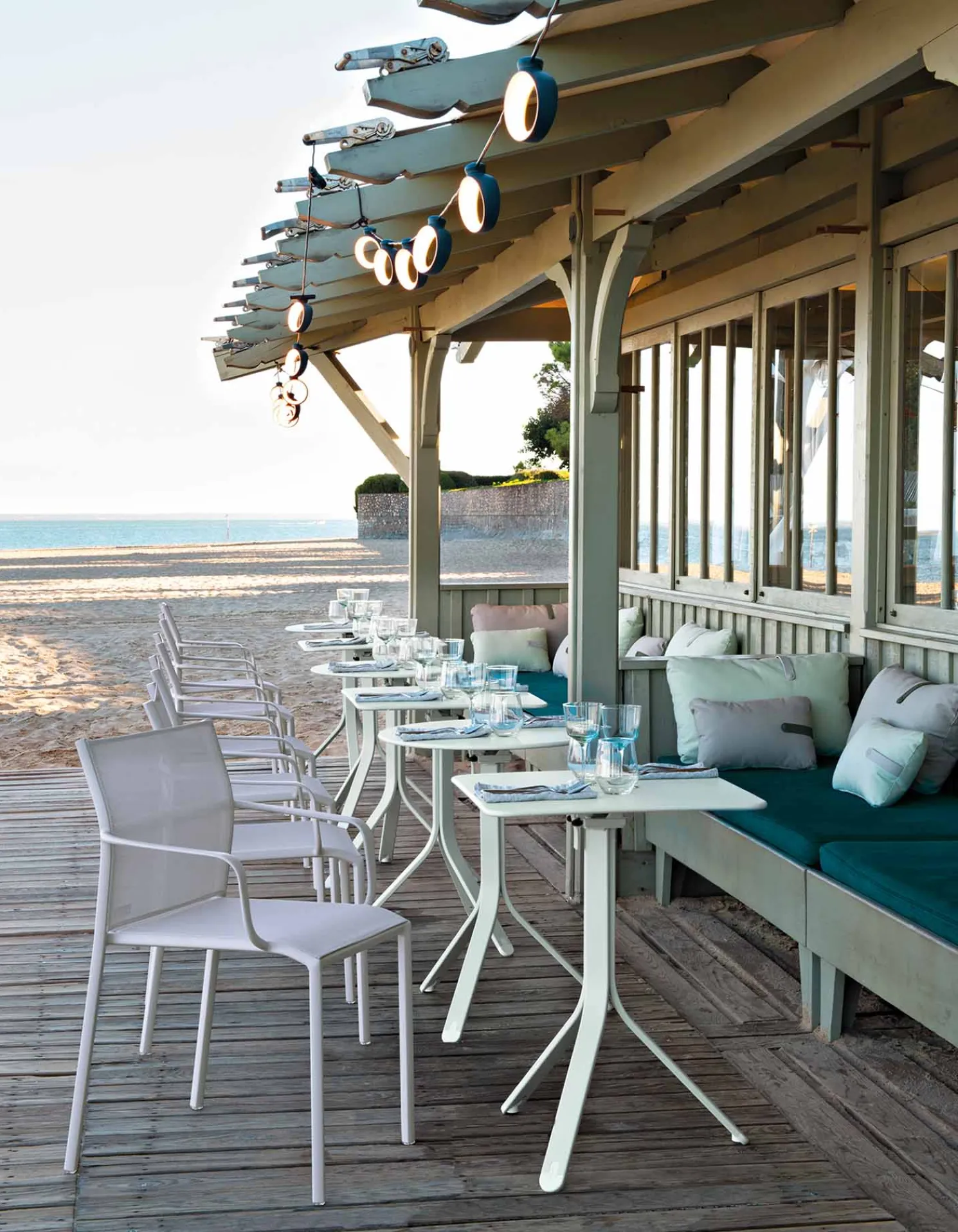 Fermob REST’O Klapptisch Outdoor Lehmgrau Ø 60 cm