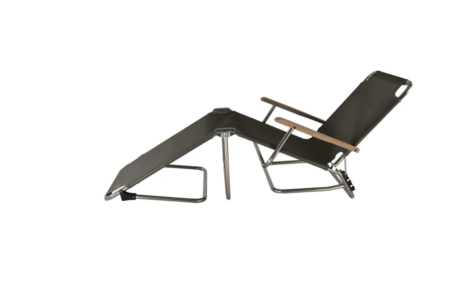 Fiam Dreibeinliege Fiam Amigo 40+ mit Armlehne, schwarz