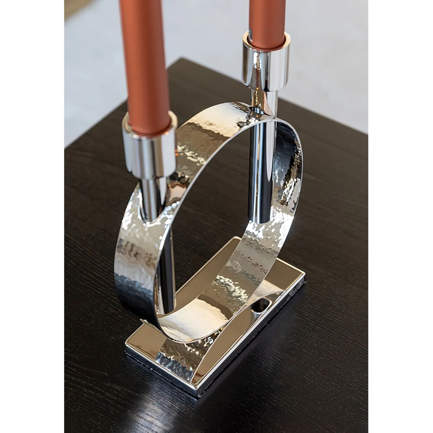 Fink Carpio runder Stabkerzenhalter 2-flammig