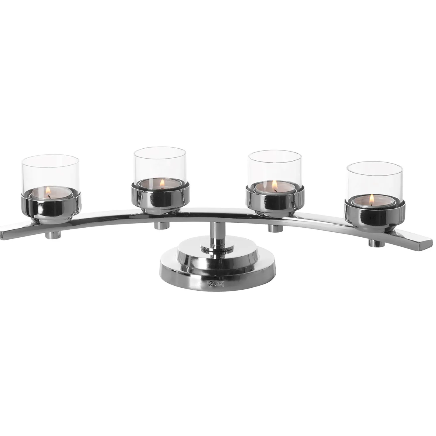 Fink Dunja schlanker Kerzenleuchter - gebogene Form Höhe 12cm, 42x15 cm