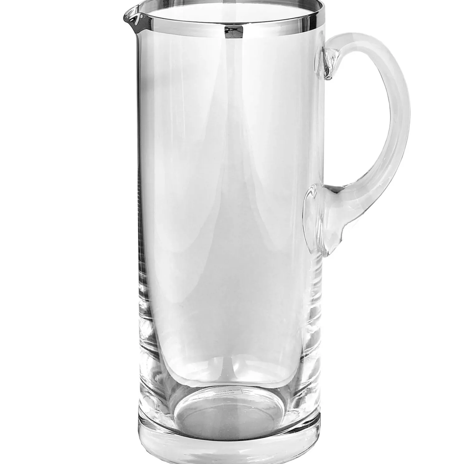 Fink Platinum Glaskrug 1,5l mit Platinumrand