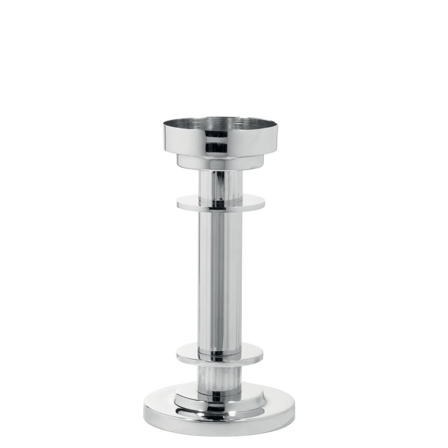 Fink RICARDO eleganter Kerzenleuchter - Rillenstruktur 21 cm ohne Glaszylinder
