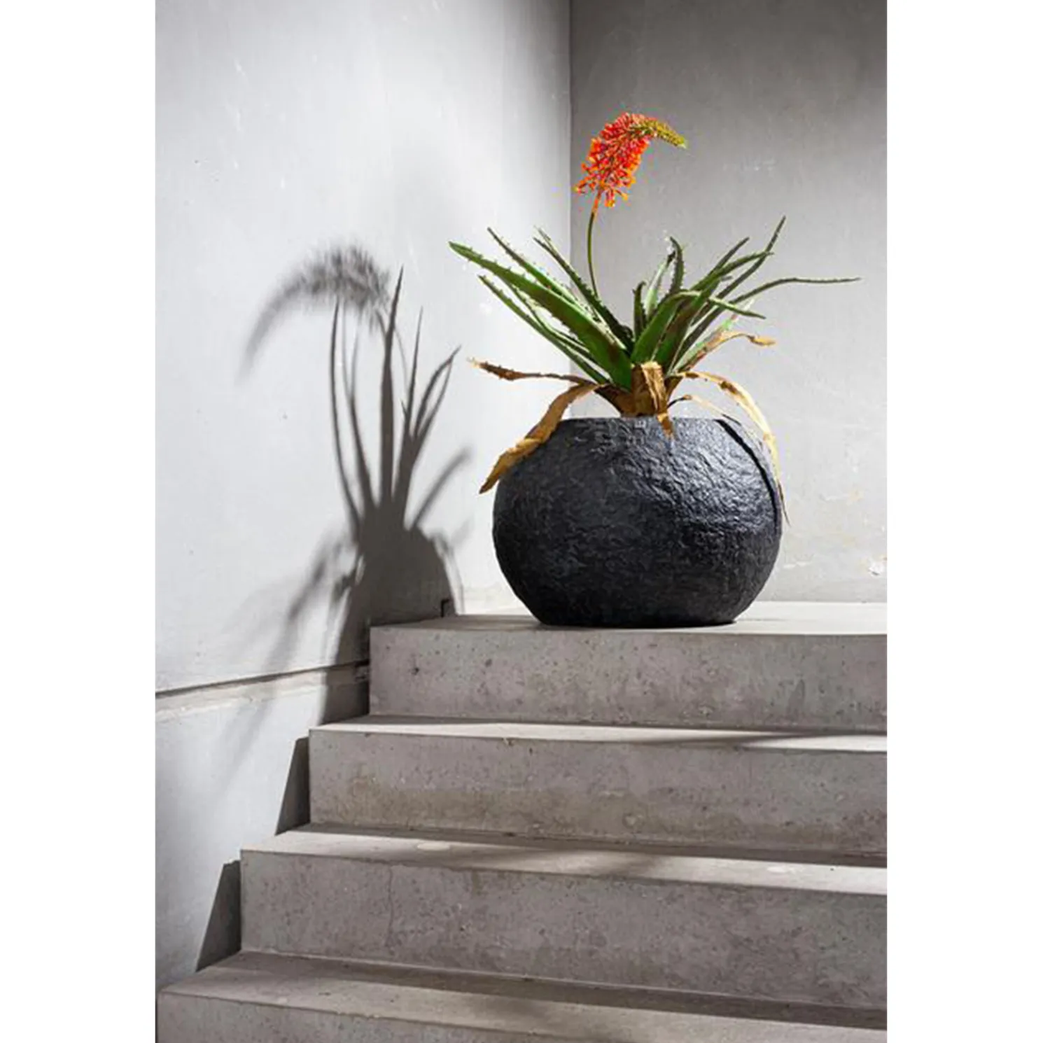 Fleur Ami Aloe Kunstpflanze, rote Blüten